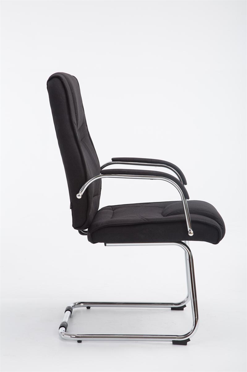 Silla Cantiléver XXL Attila Tapizada en Tela