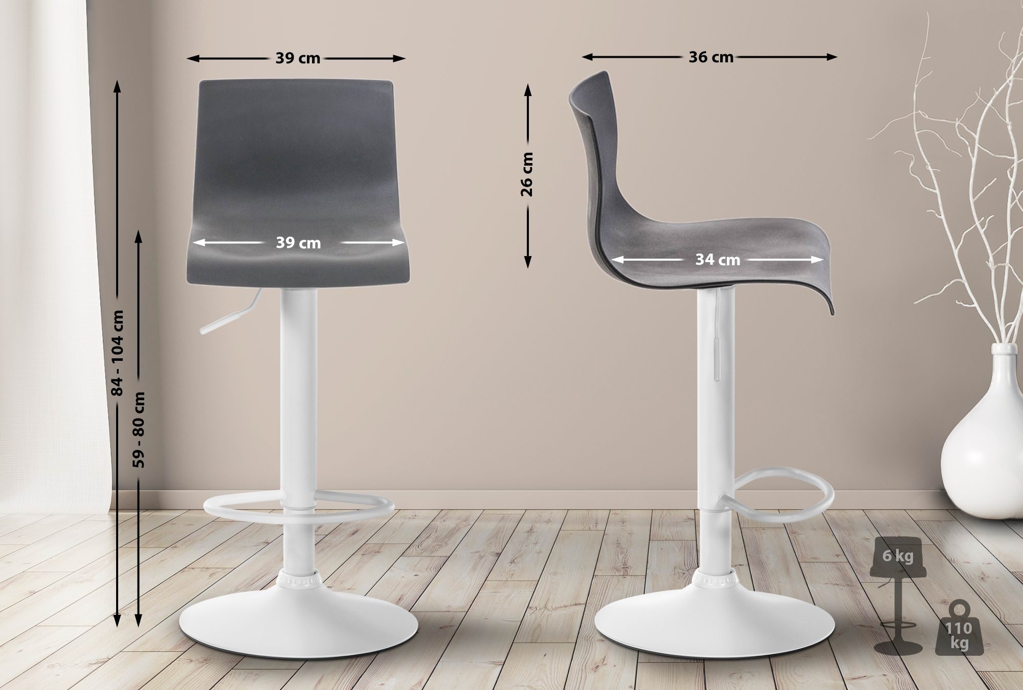 Taburete de bar Hover