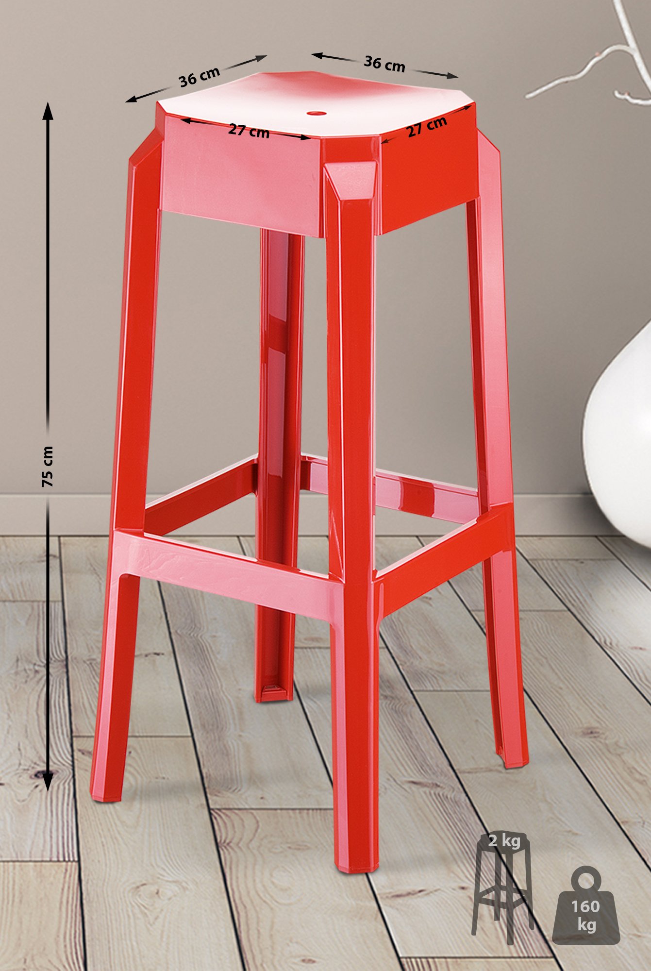 Taburete Fox para Exteriores
