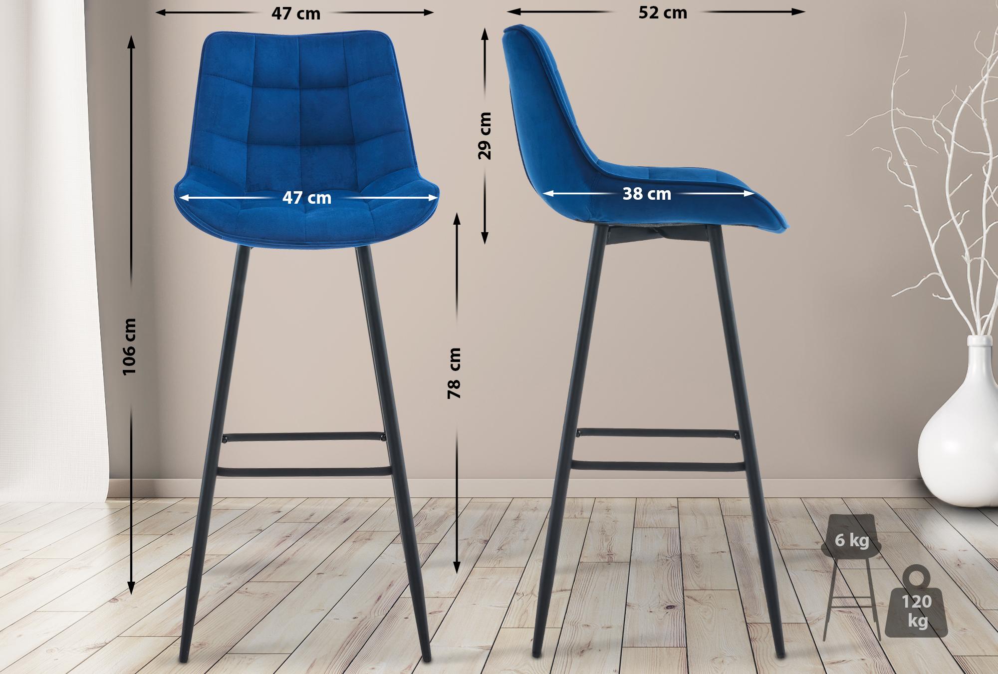 Set de 2 Taburetes de bar Dartford