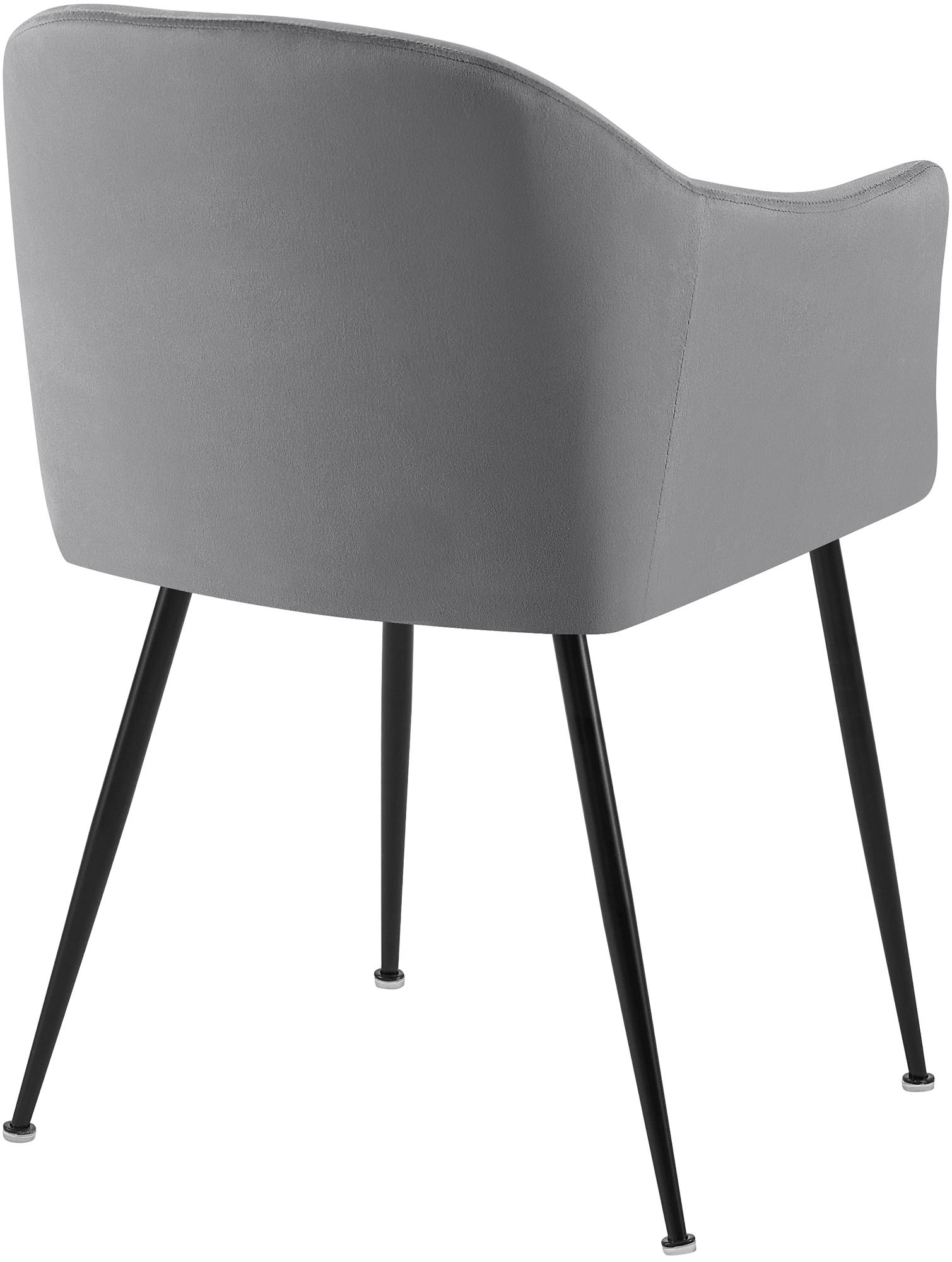 Silla de comedor de terciopelo Jaysie