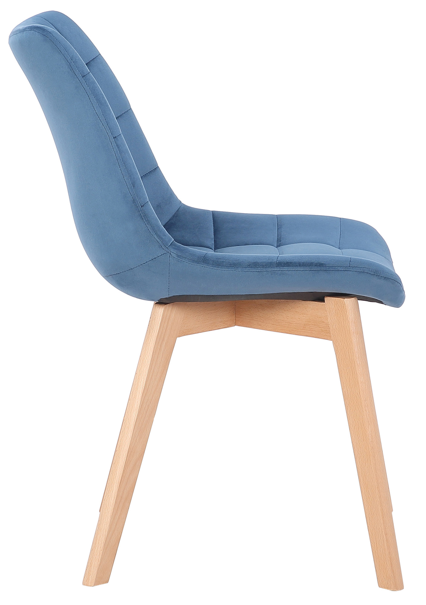 Silla de comedor Passaic en terciopelo
