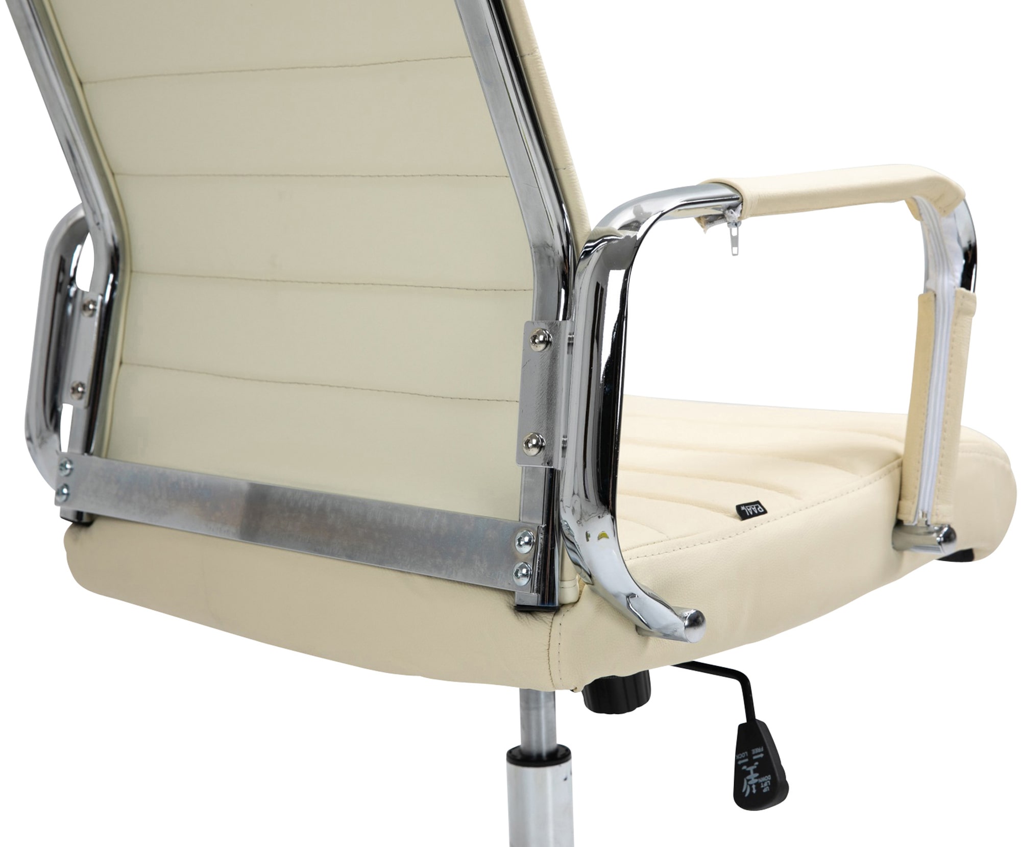 Silla de oficina Kolumbus de cuero auténtico