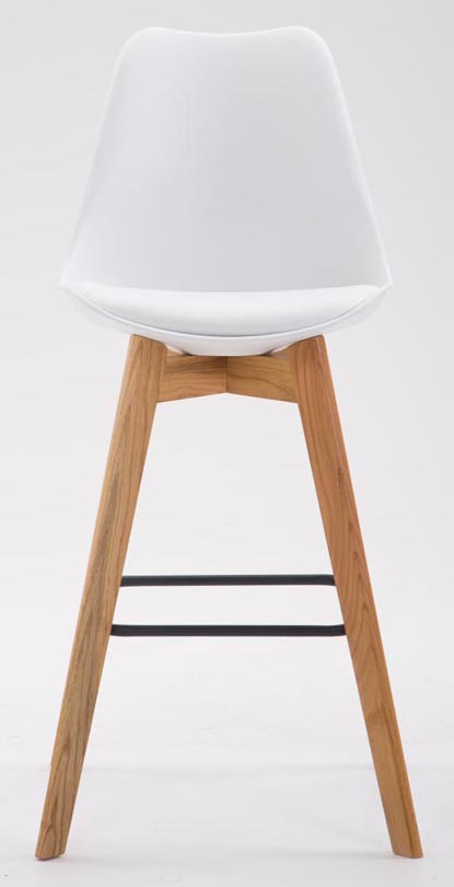 Set De 2 Taburetes De Bar Metz Con Asiento En Polipropileno