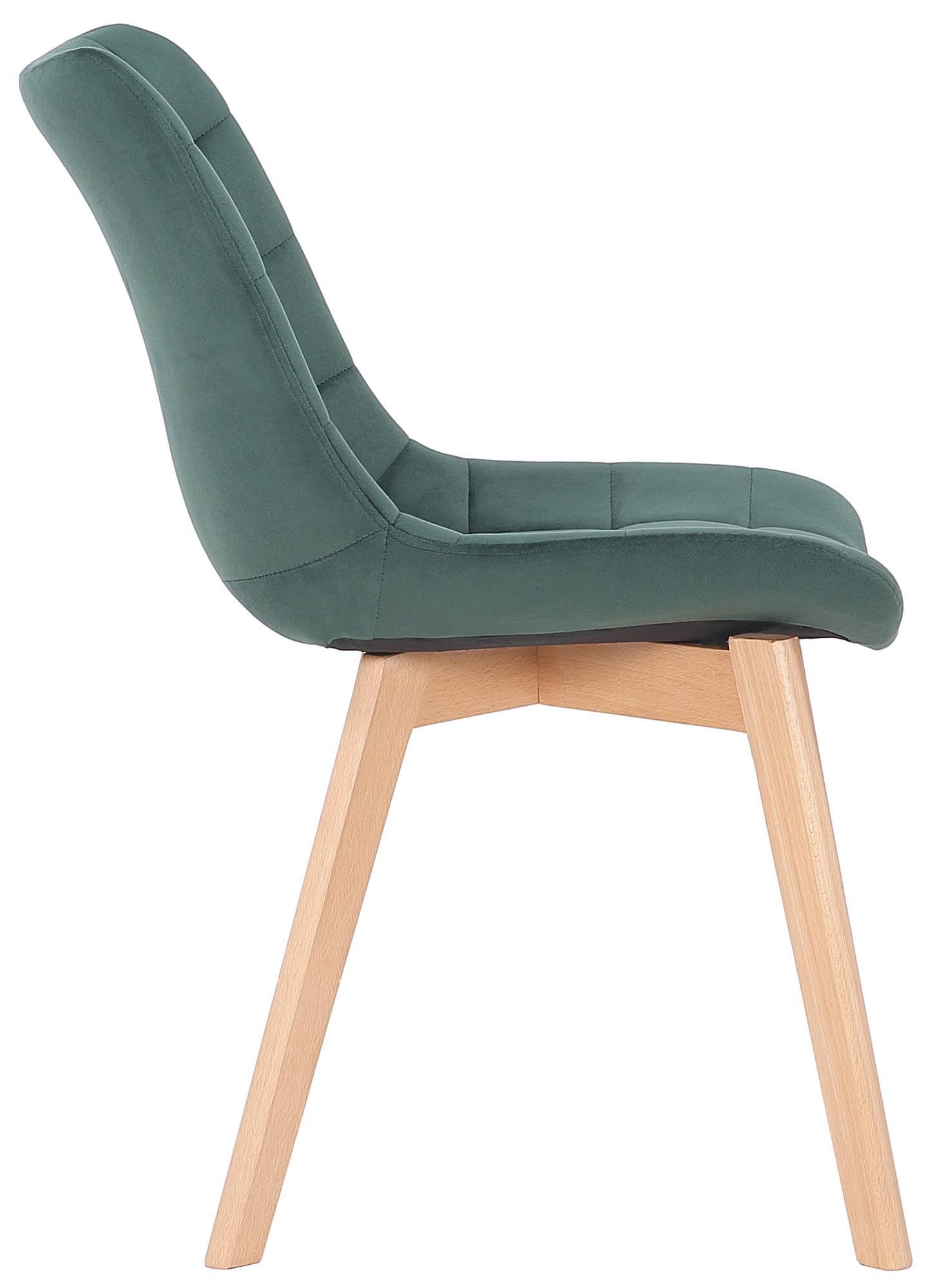 Silla de comedor Passaic en terciopelo