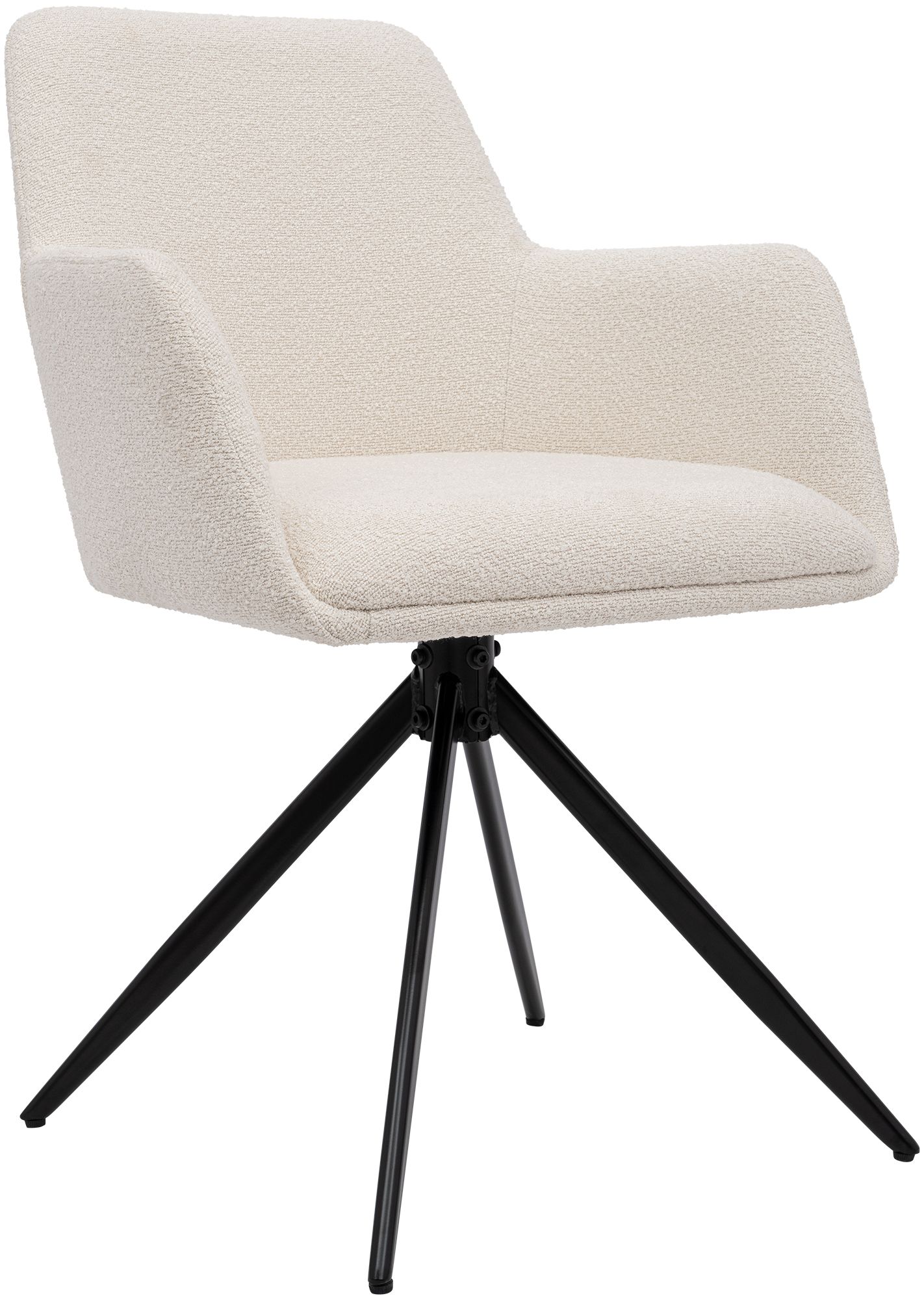 Silla de Comedor Olema de Tejido de Peluche