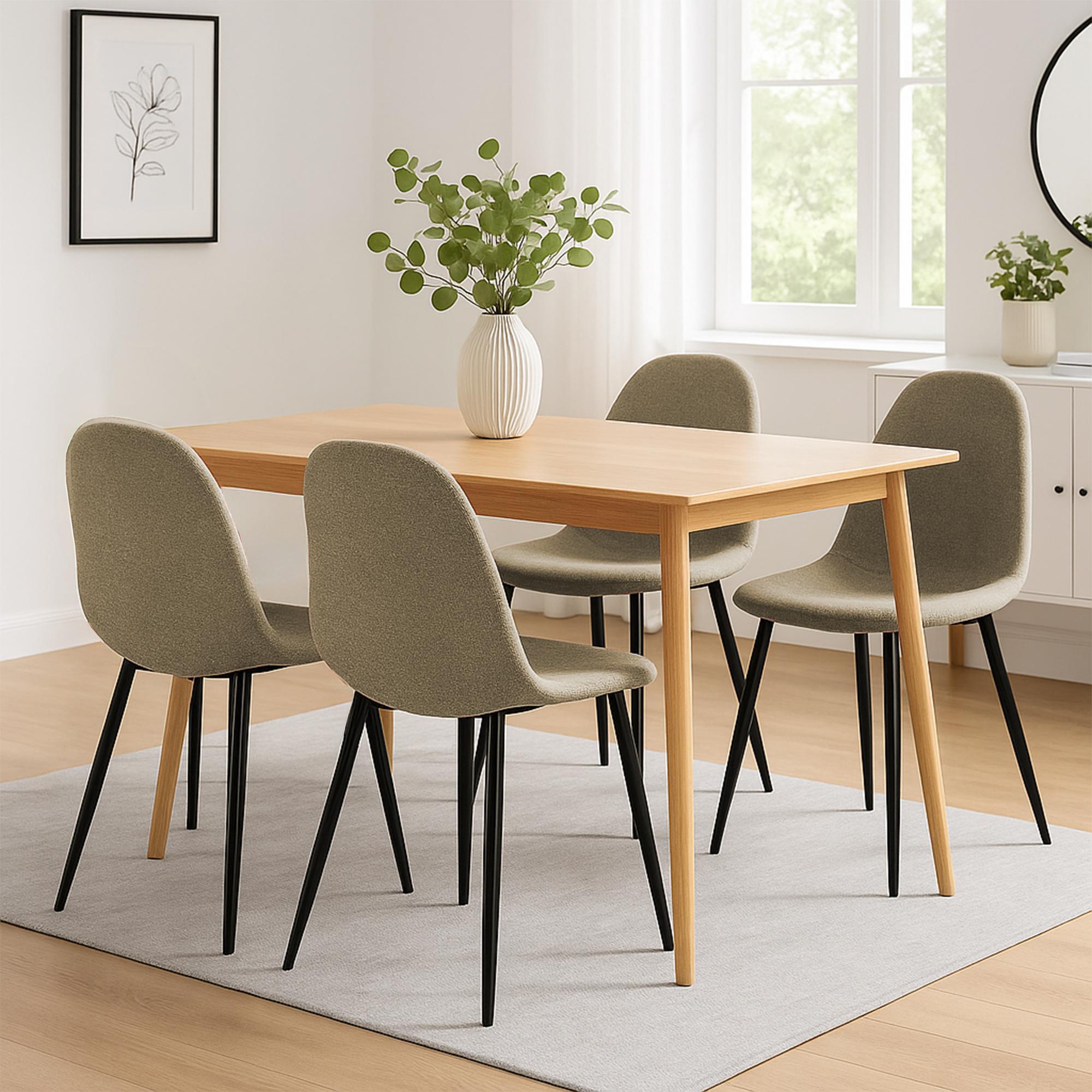 Conjunto de 4 sillas de comedor Napier