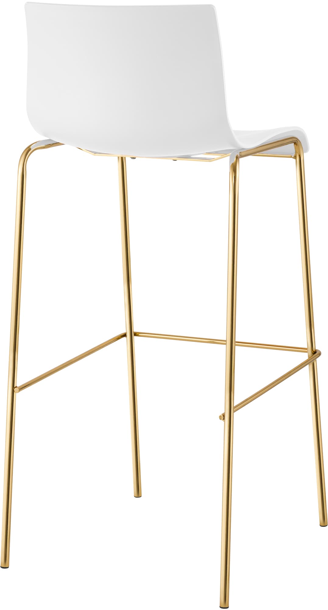 Taburete de Bar Hover Base Cuatro Patas Plástico Dorado