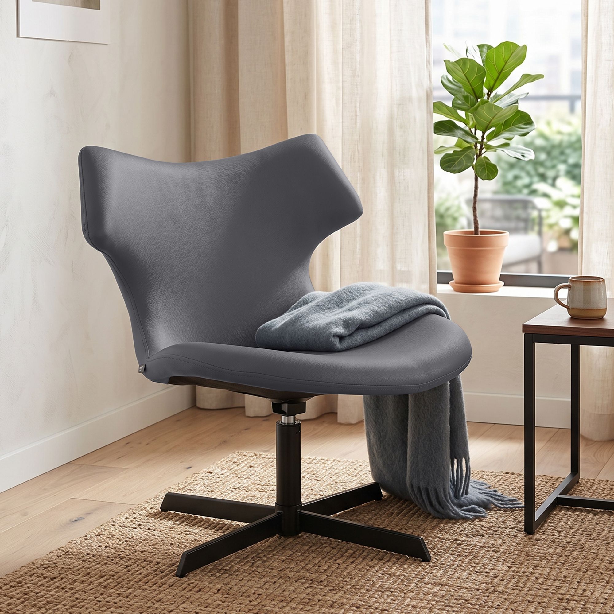 Set de 2 sillas lounge Welland de polipiel