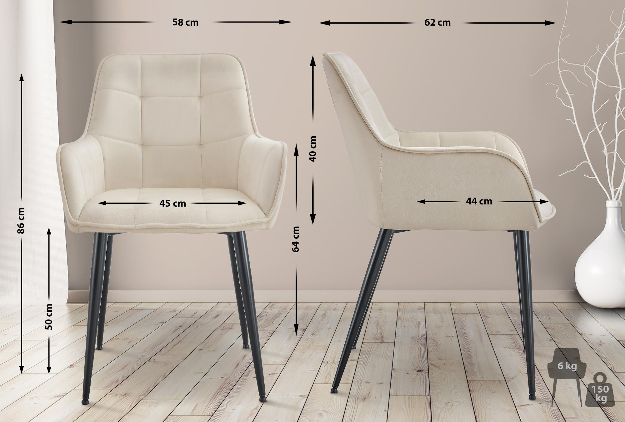 Funda de terciopelo para silla de comedor Ferndale