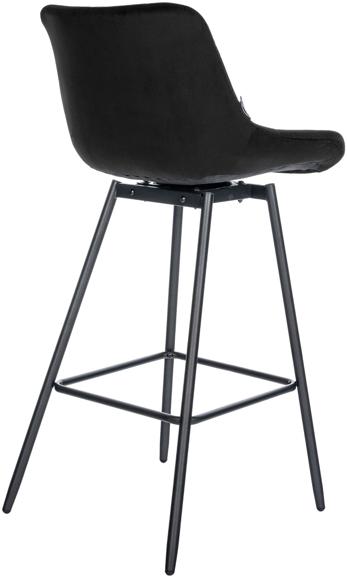 Taburete de Bar Weston Giratorio 180 grados | Taburete Alto con Respaldo y Asiento Acolchado