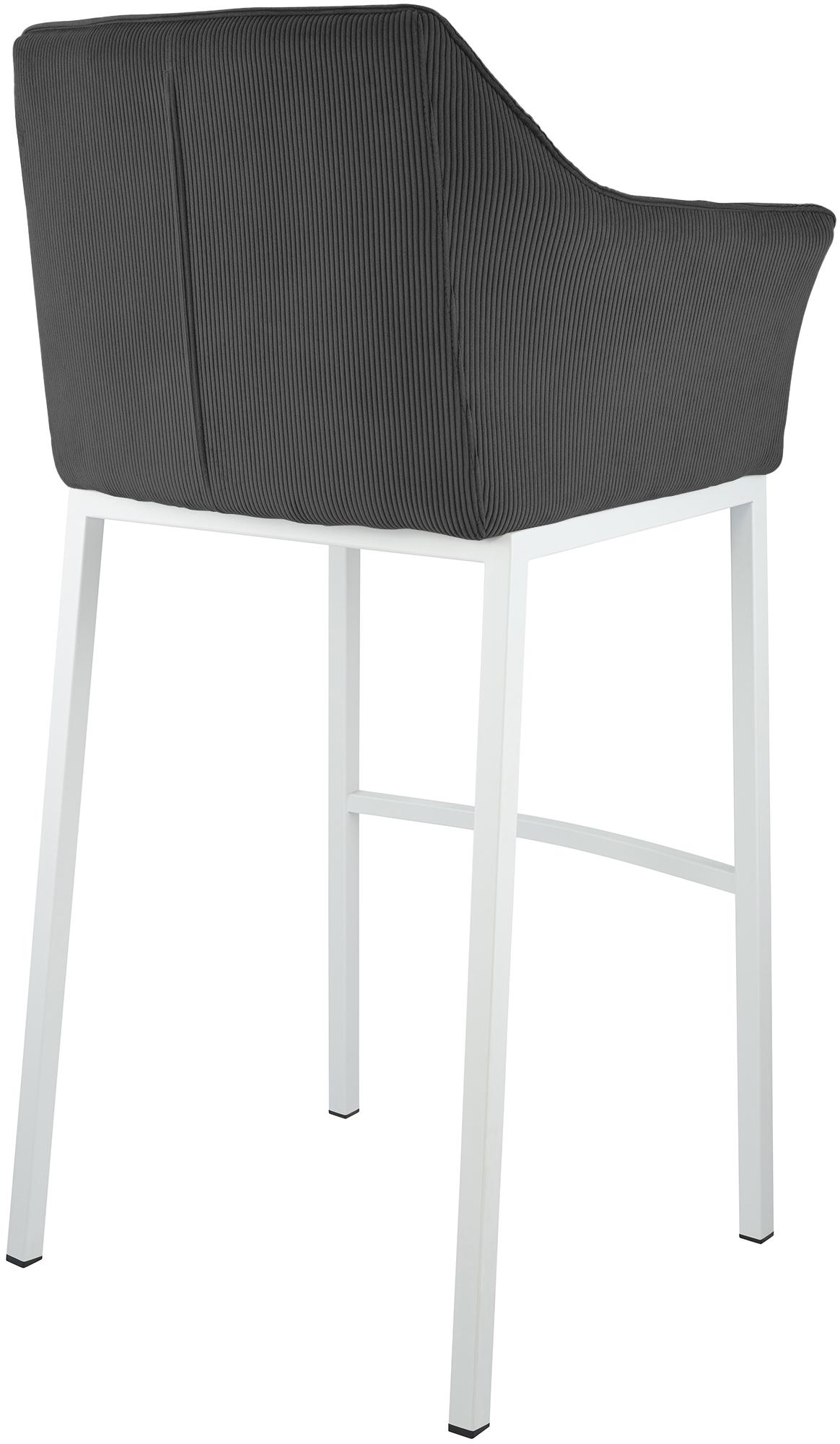 Taburete de bar Damaso Cord con base de cuatro patas