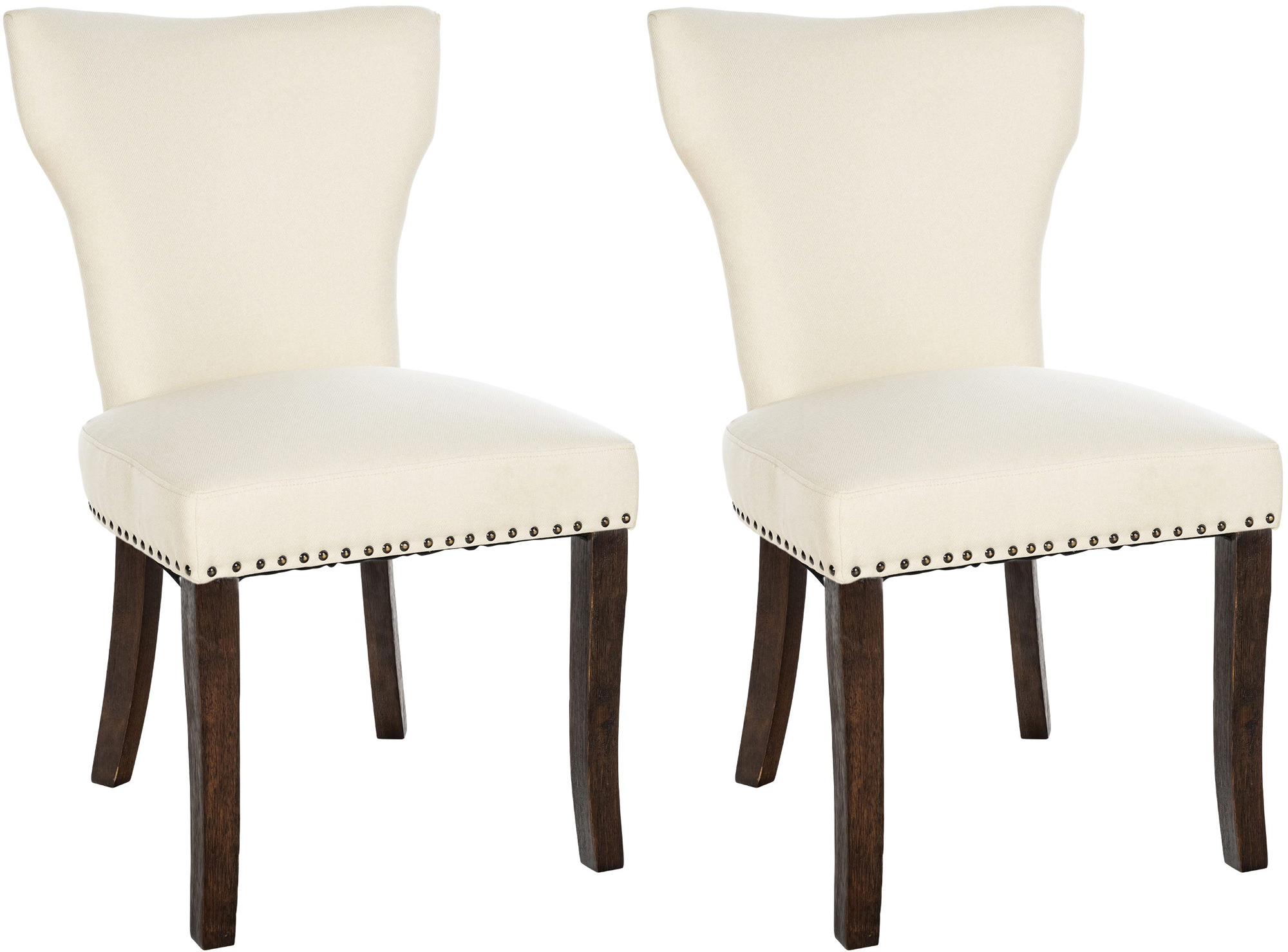 Set de 2 sillas de comedor Zadar en tela