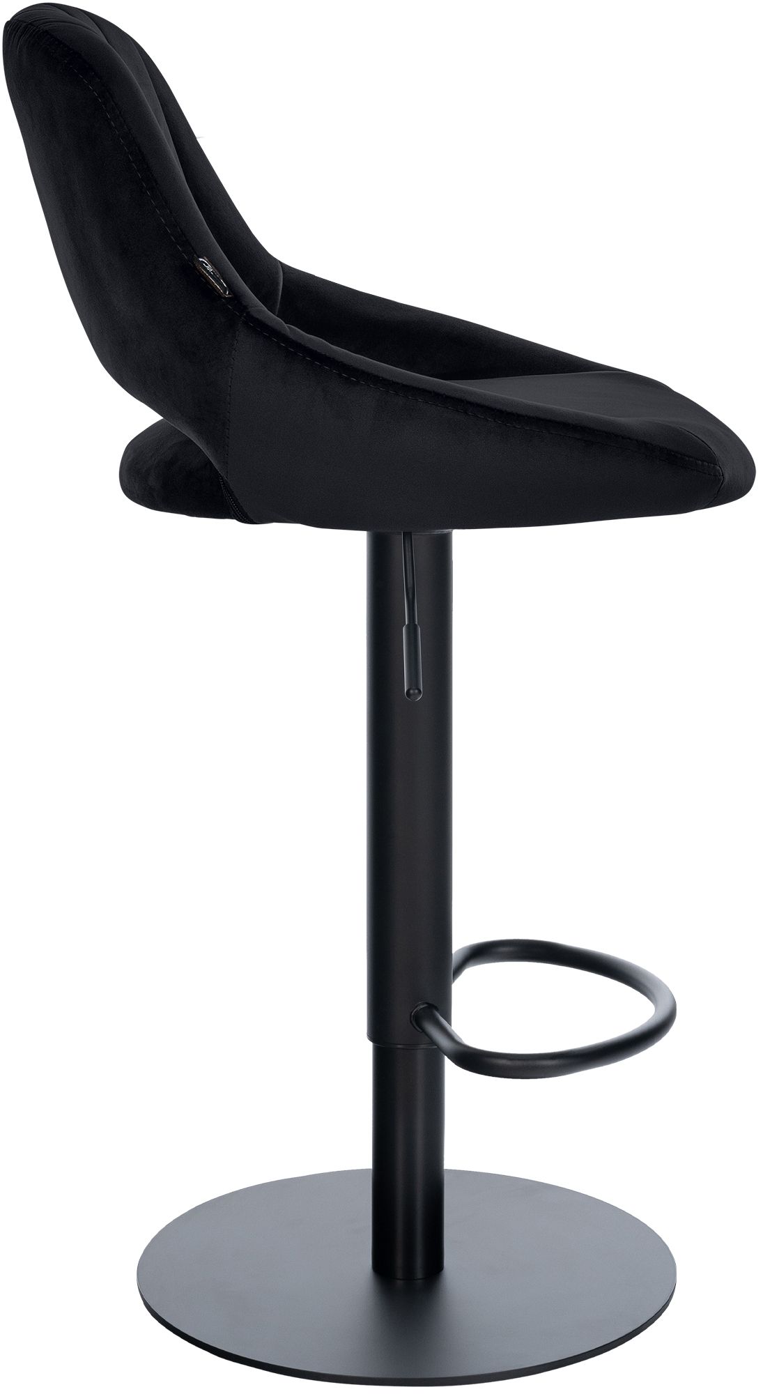 Taburete de bar Milet negro con base extra pesada