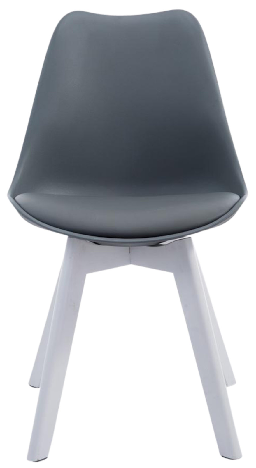 Set de 4 sillas de comedor Borneo en polipiel