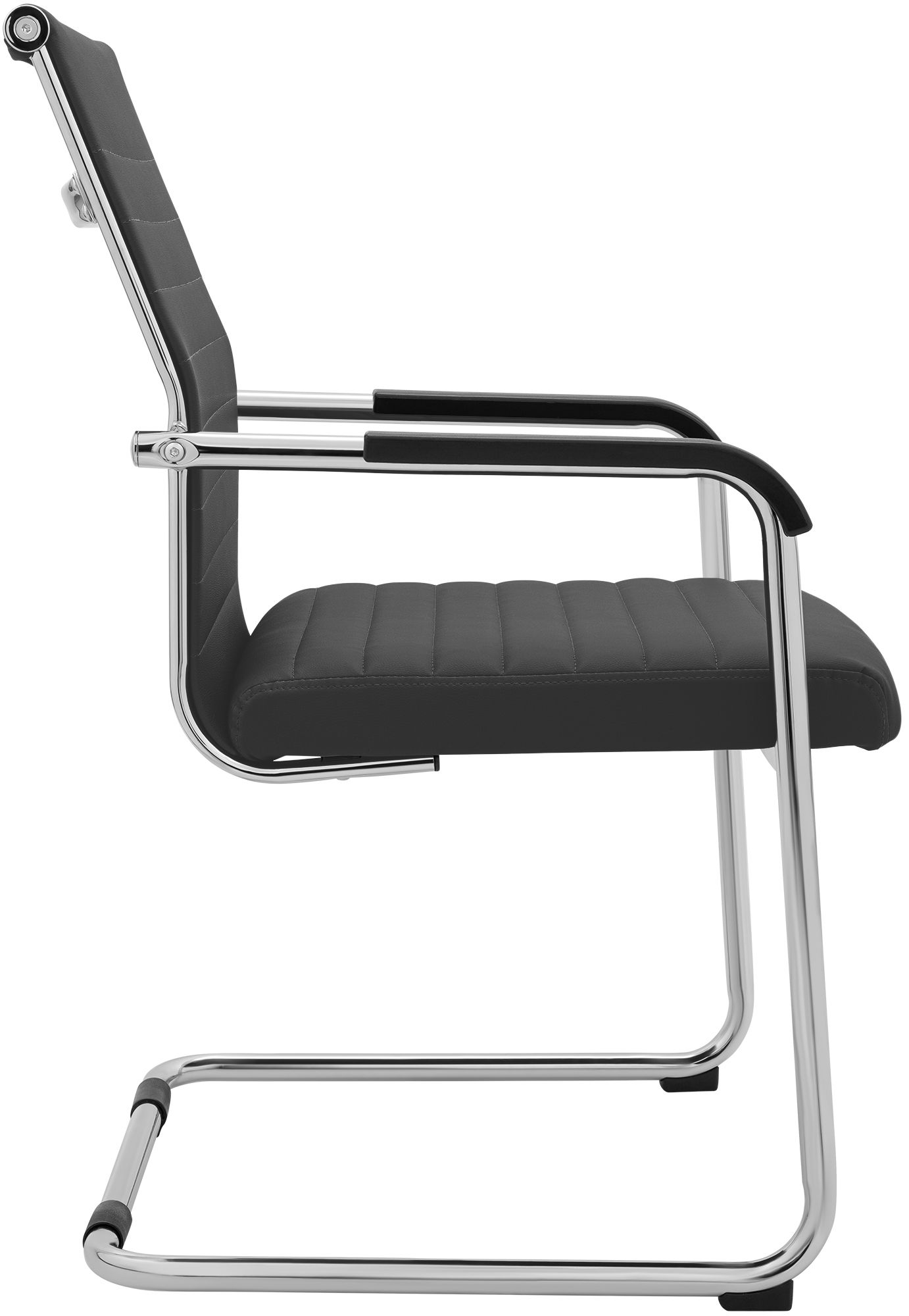 Silla cantilever Hakon en imitación de cuero elegante y cómoda para tu comedor o oficina