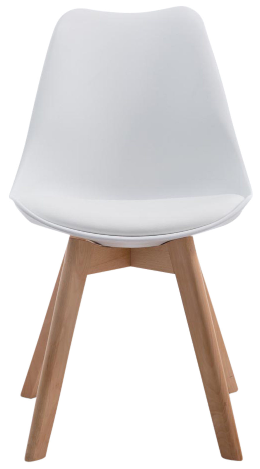 Set de 4 sillas de comedor Borneo en polipiel