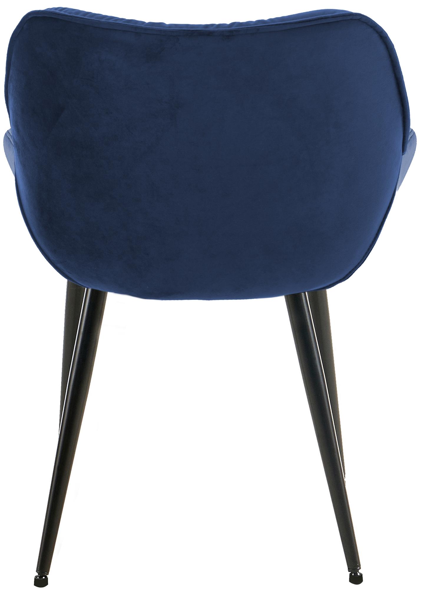 Set de 2 Sillas de comedor Tanna en terciopelo