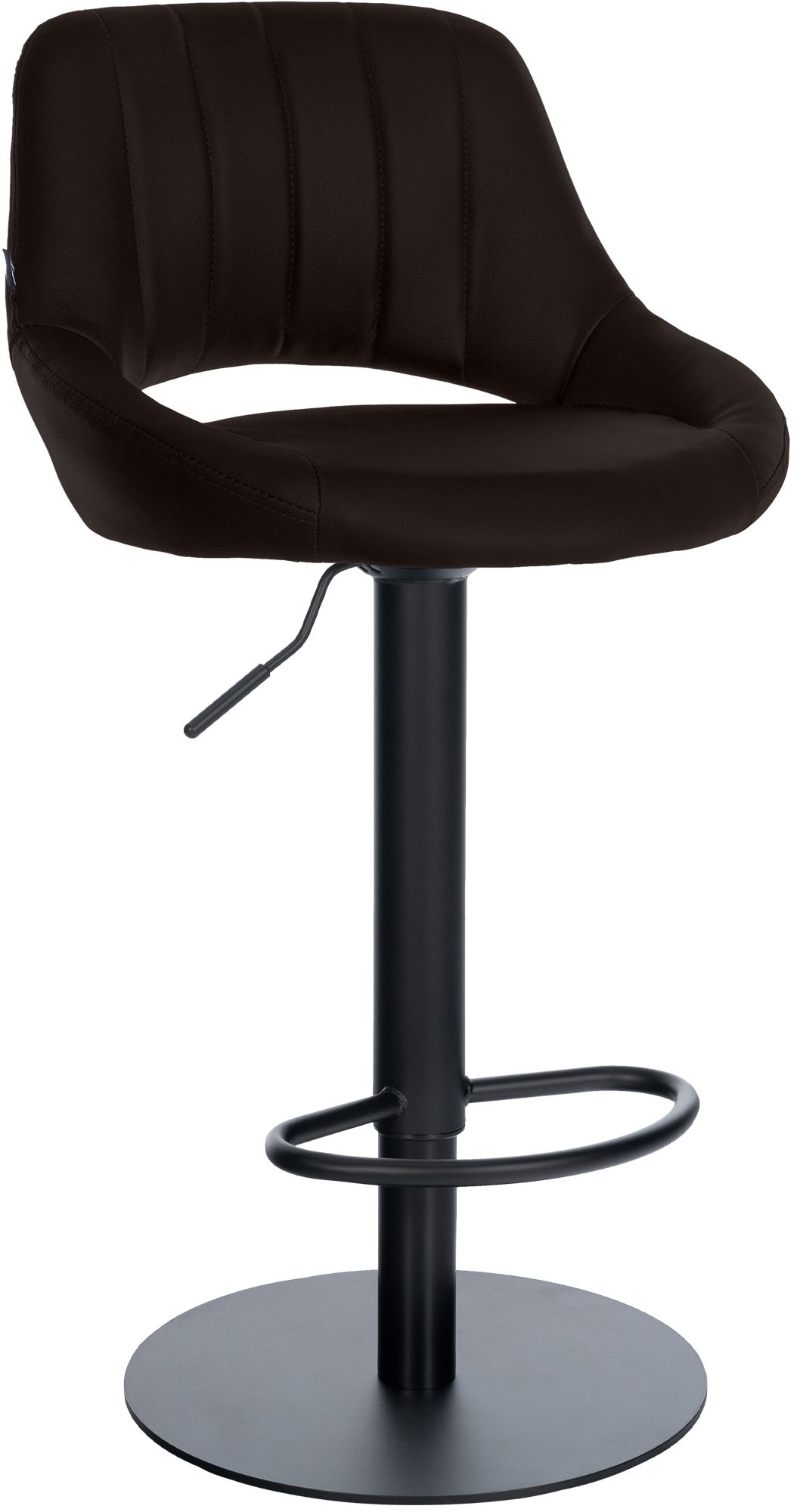 Taburete de bar Milet negro con base extra pesada