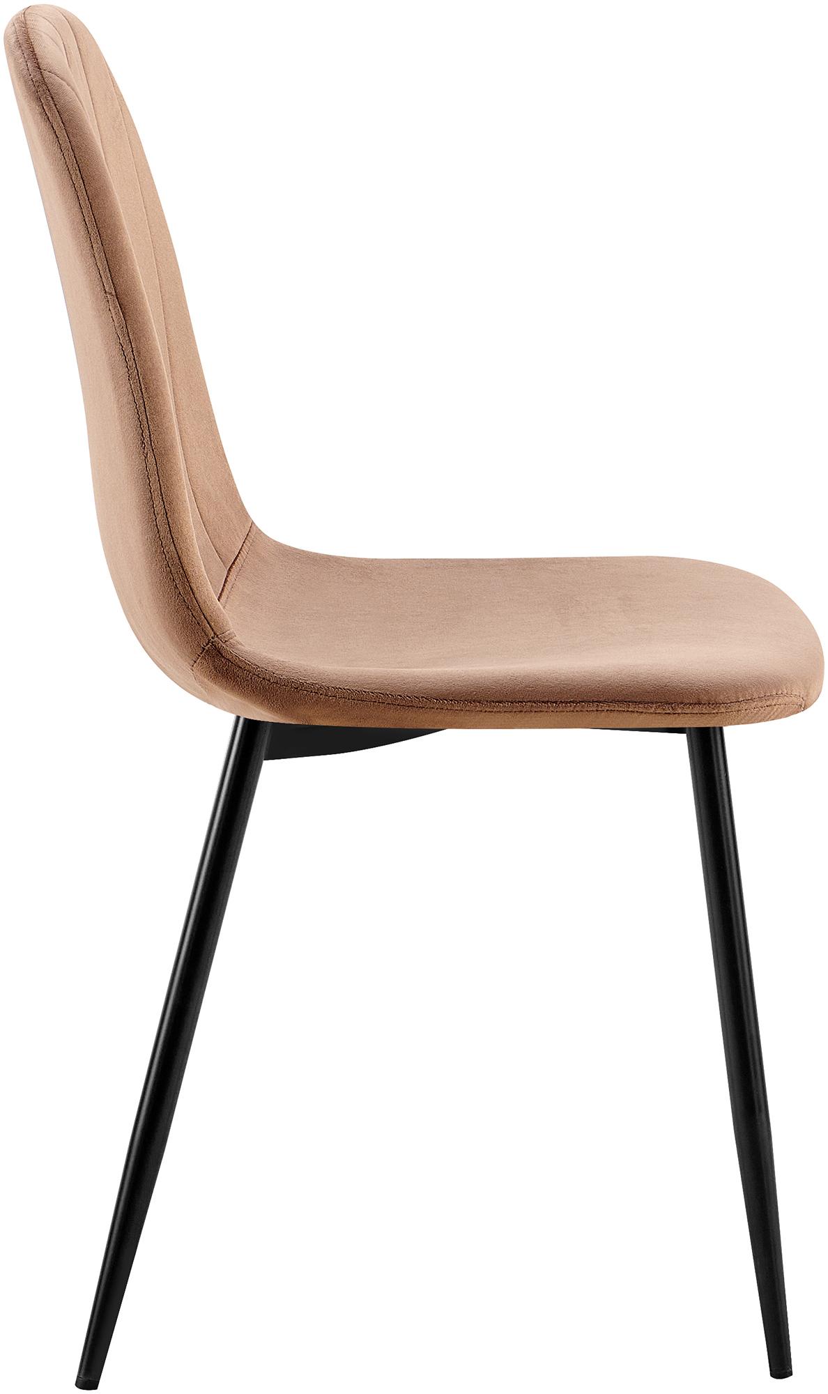 Silla de comedor Baxter en terciopelo