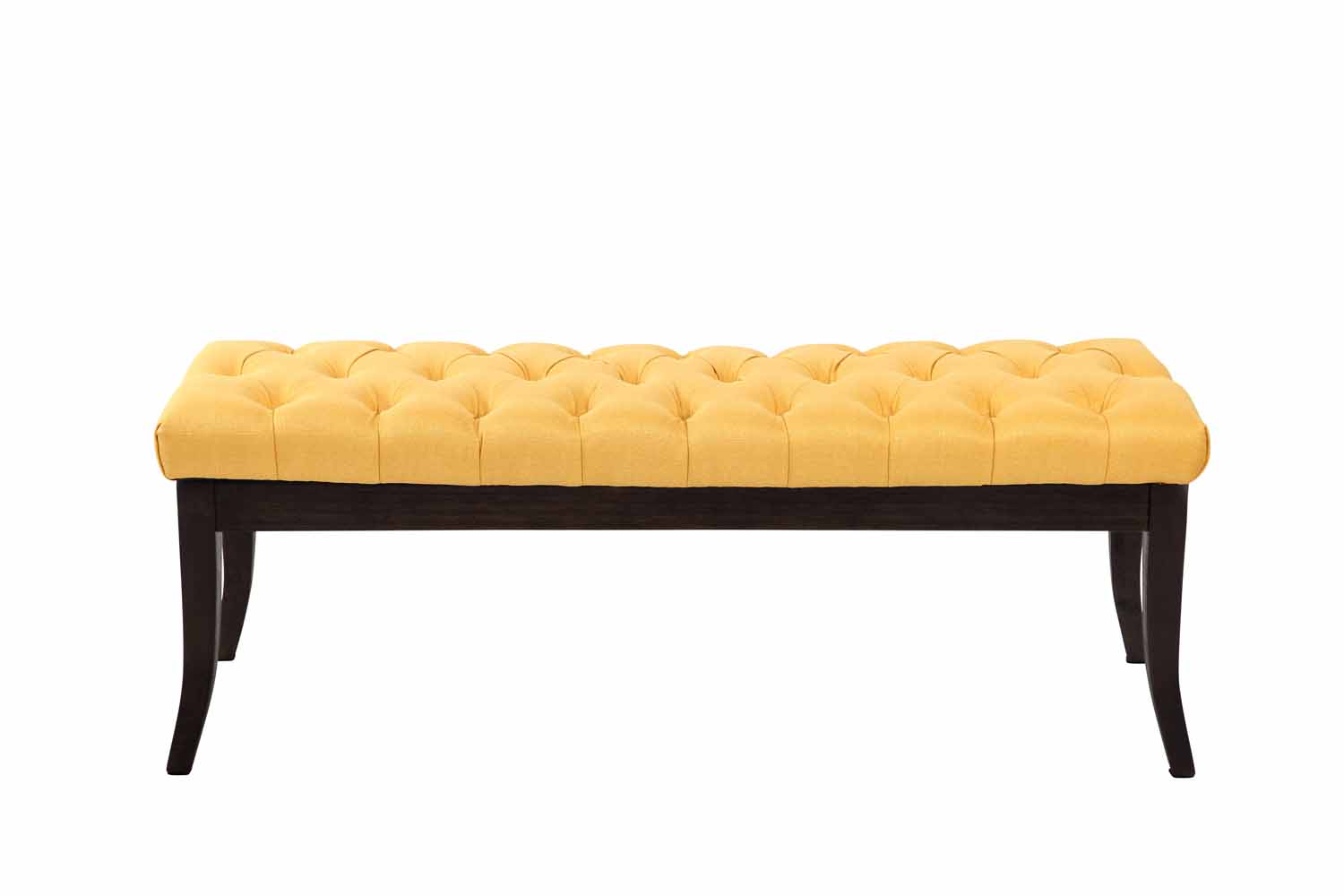Taburete Recibidor Ramses En Tela & Madera Oscura