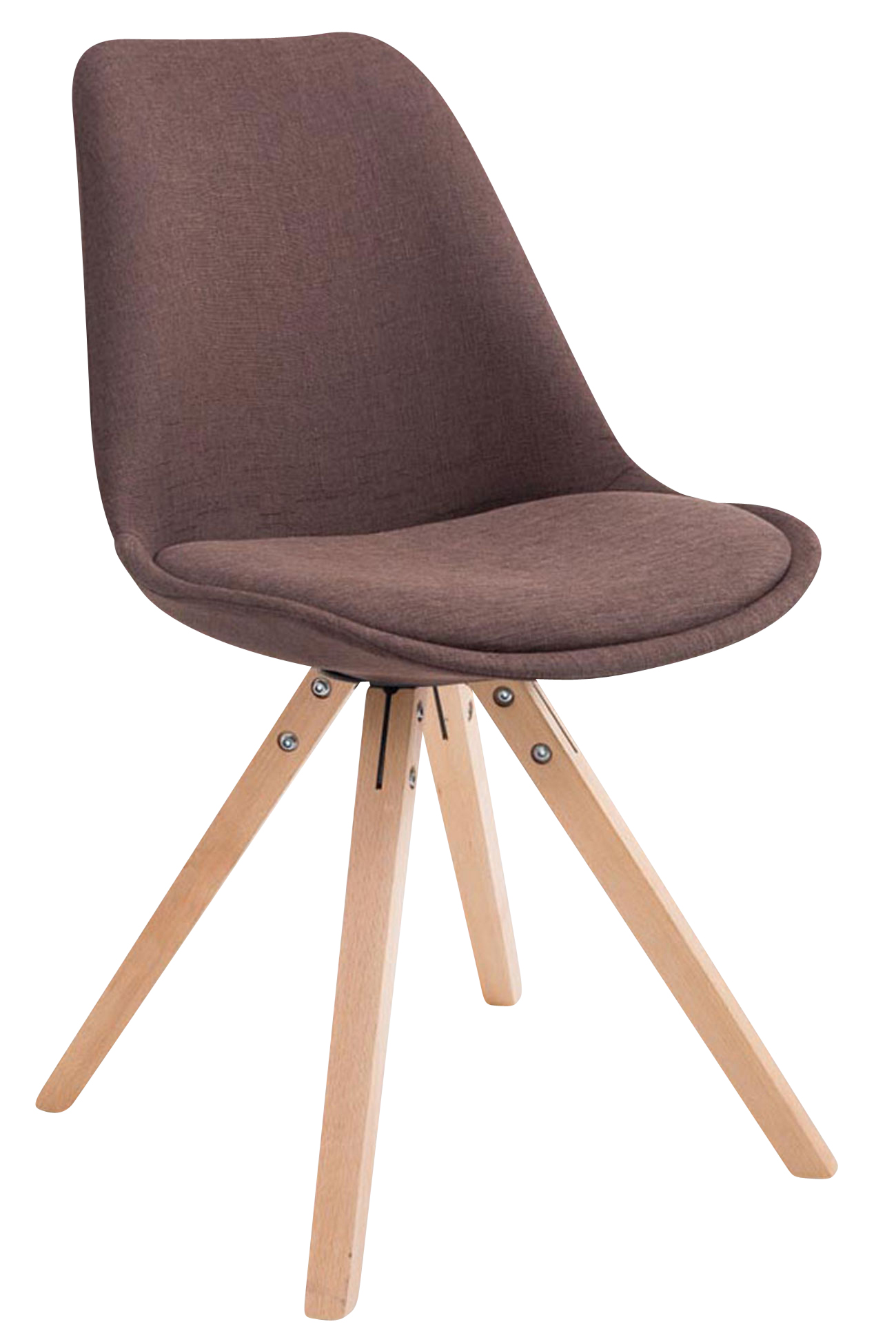 Pack de 4 sillas de comedor Toulouse Square en tela
