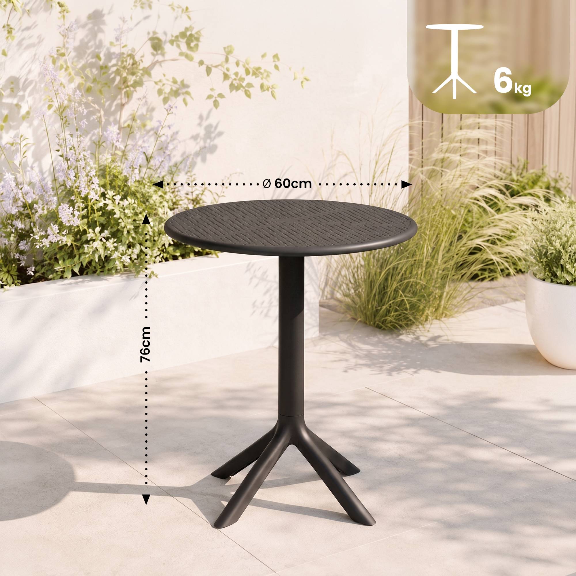 Mesa Lacota redonda 60 cm