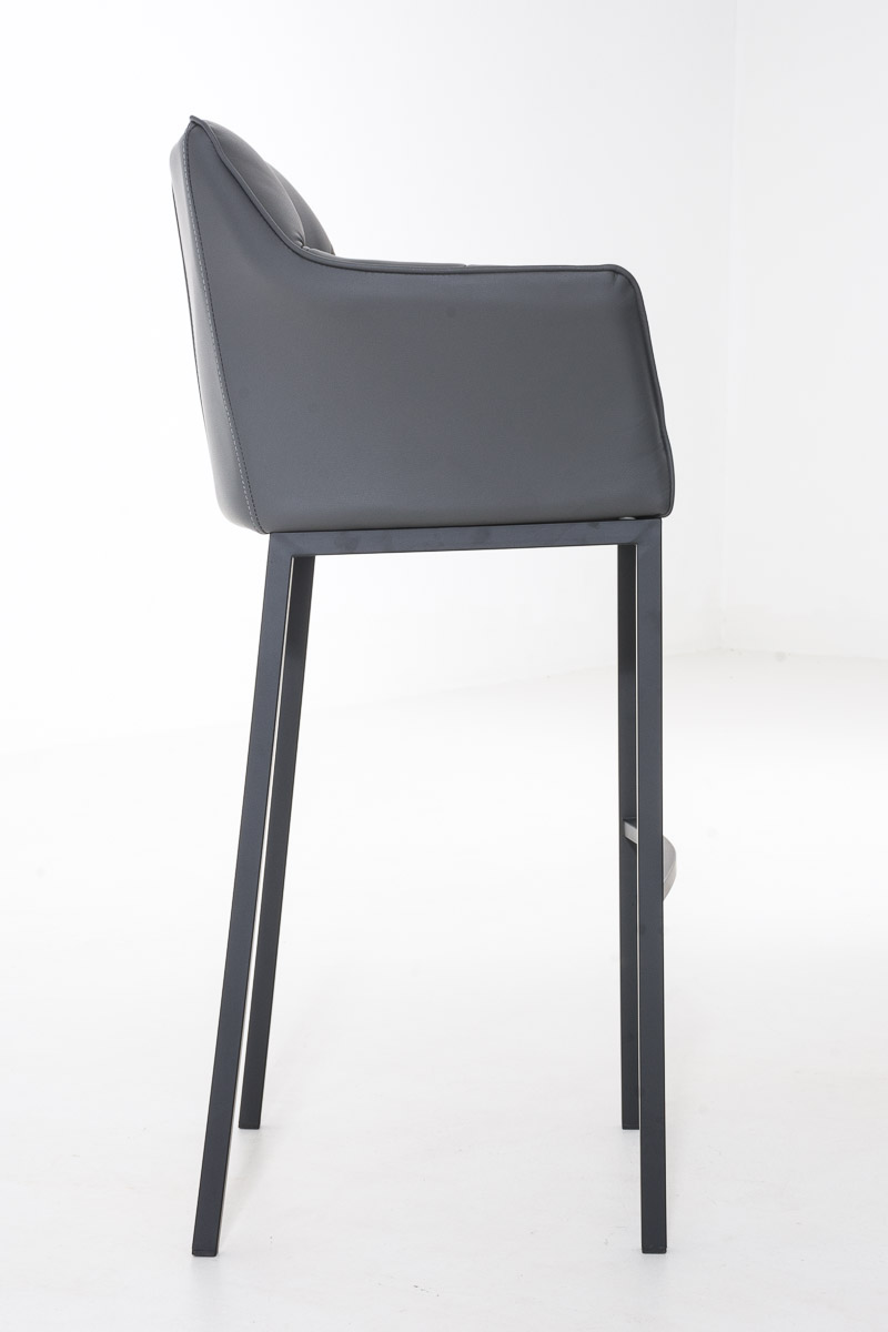 Taburete de bar Damaso cuero sintético con base de cuatro patas
