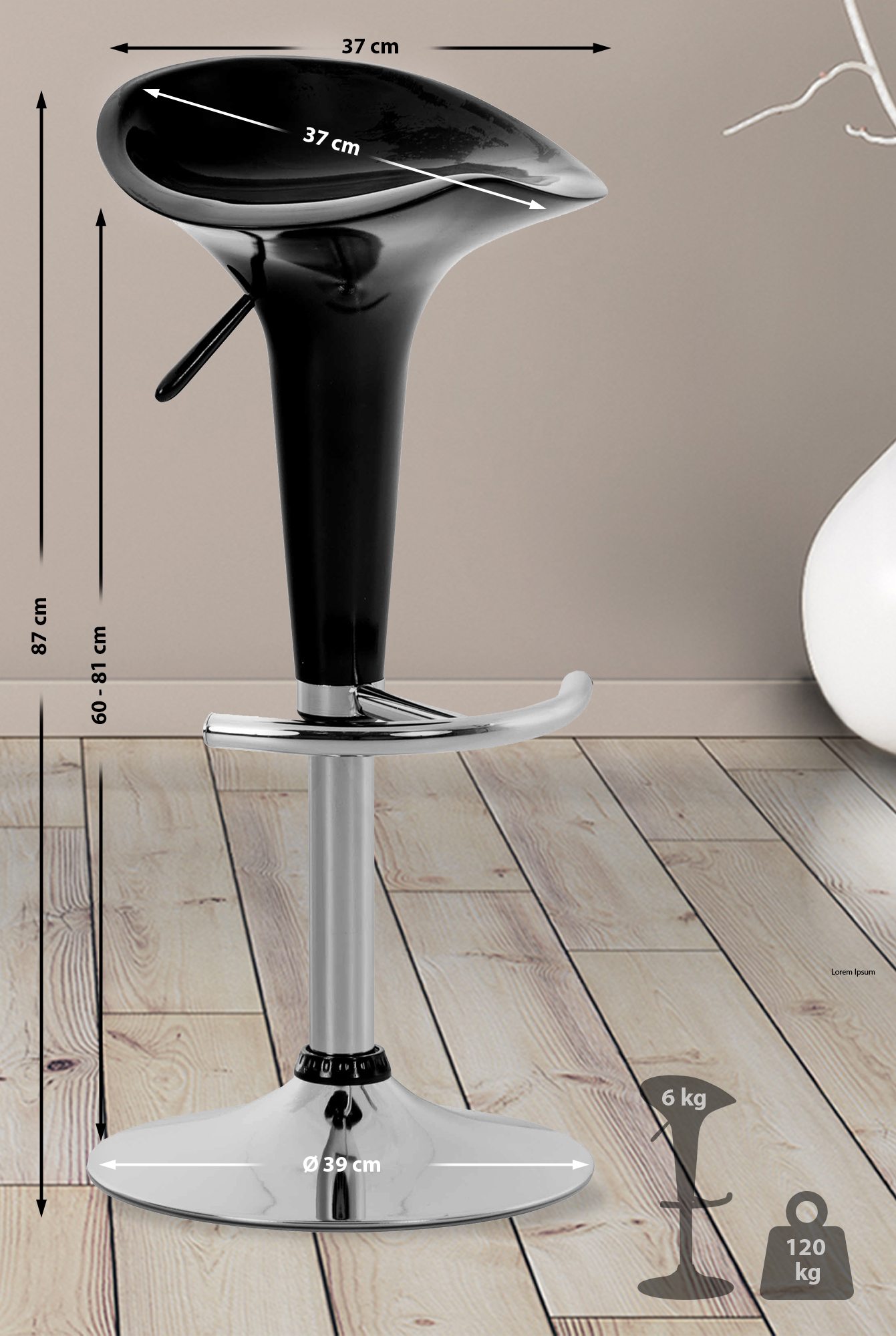 Taburete Saddle