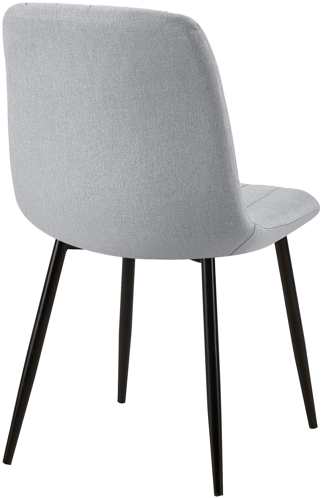 Set de 4 sillas de salón Dijon en tela o terciopelo