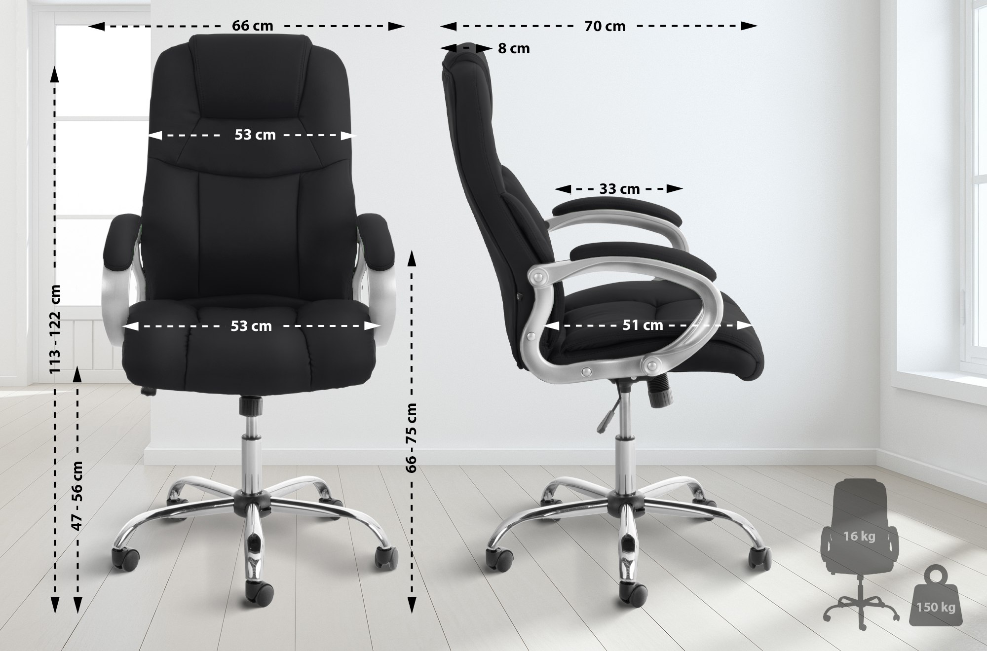 Silla De Oficina XXL Apoll