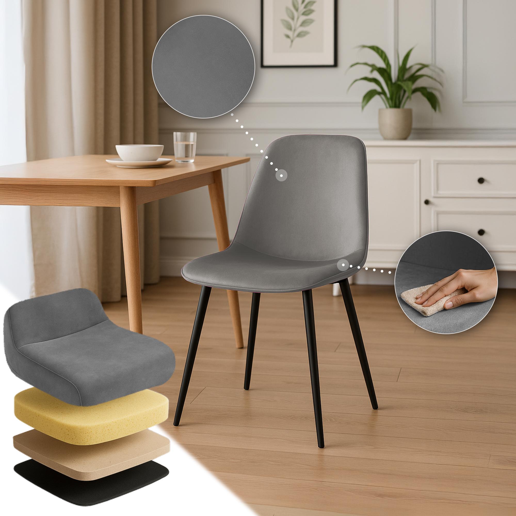 Set de 4 sillas de comedor Maryam