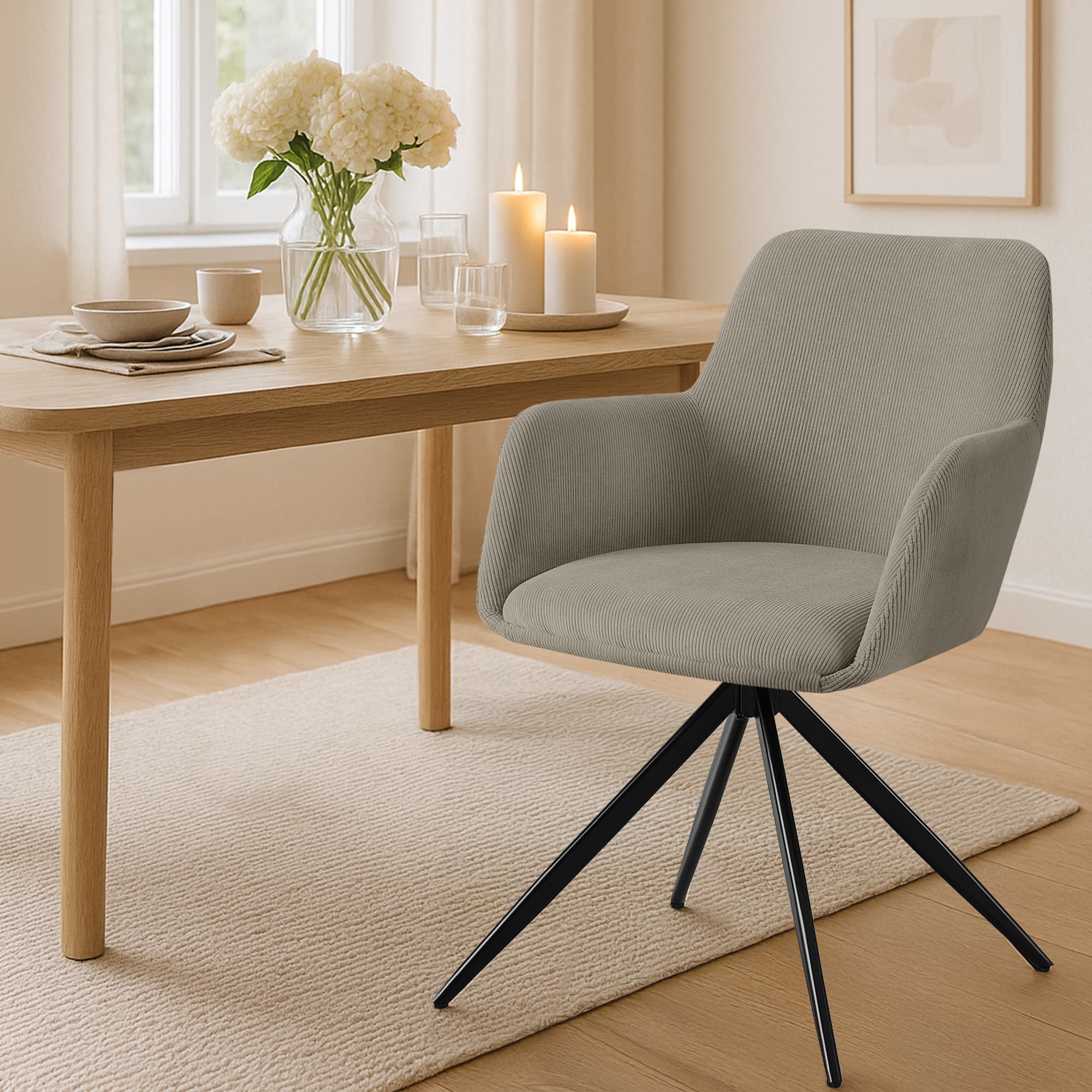 Silla de comedor Olema Cord