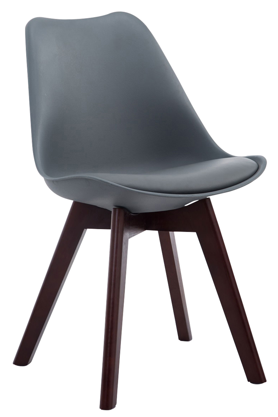 Set de 4 sillas de comedor Borneo en polipiel