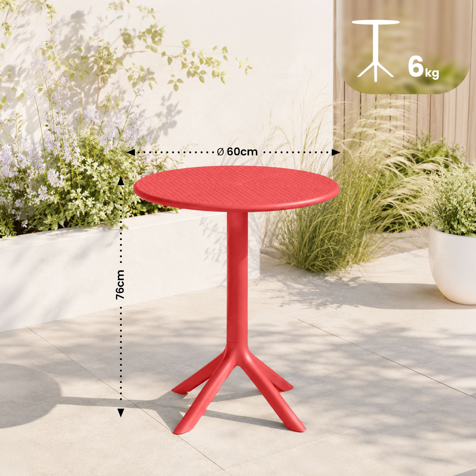 Mesa redonda Lacota de 60 cm