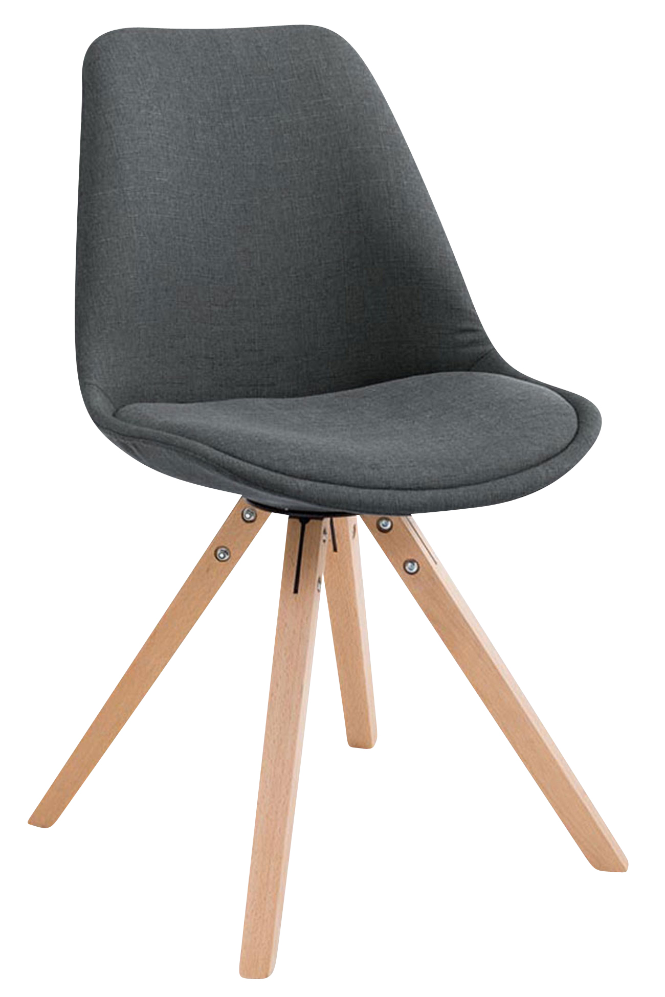 Pack de 4 sillas de comedor Toulouse Square en tela