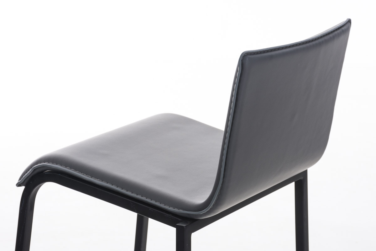 Taburete Avola con Base de Metal Negro