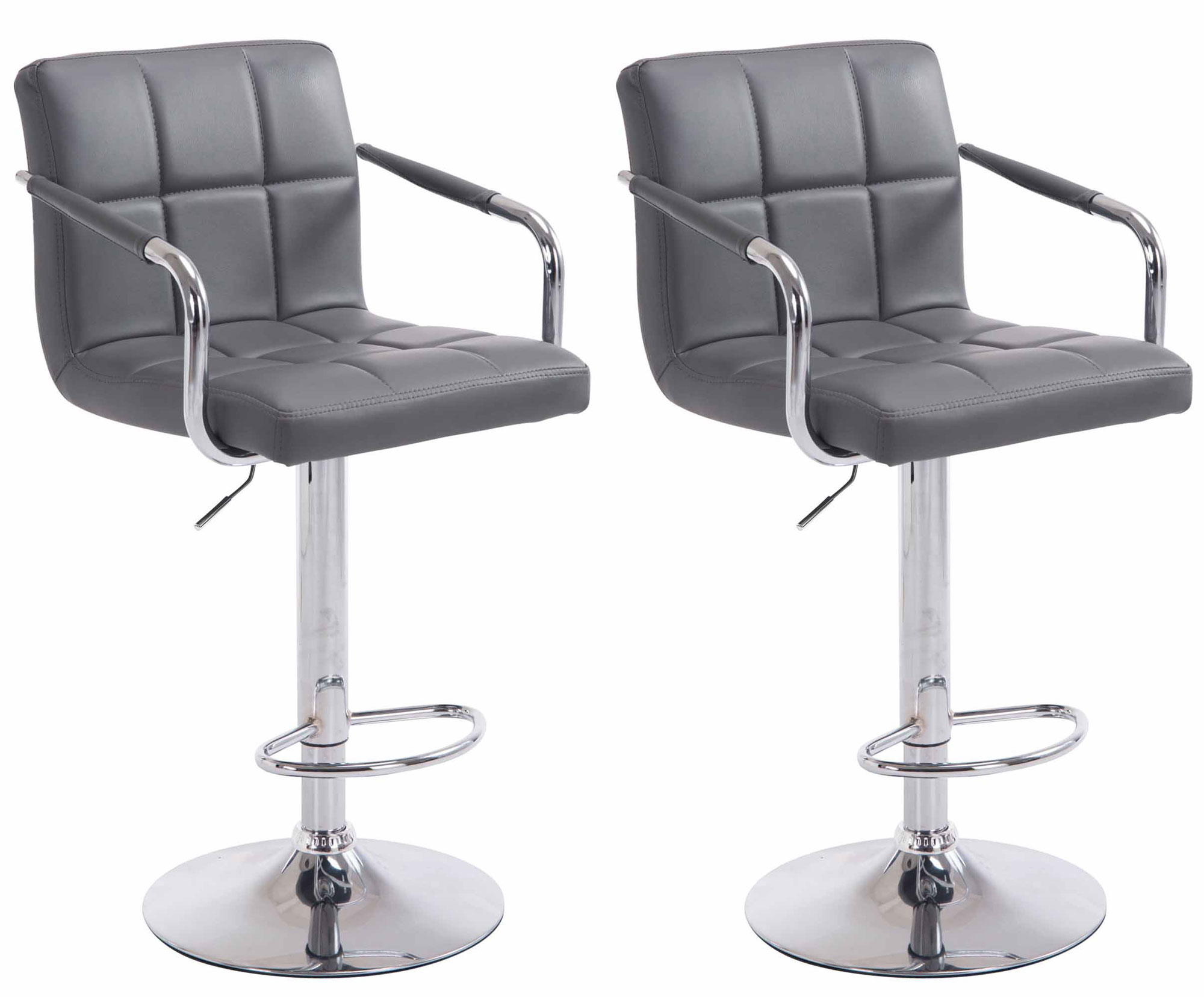 Set De 2 Taburetes Lucy V2 En Simil Cuero