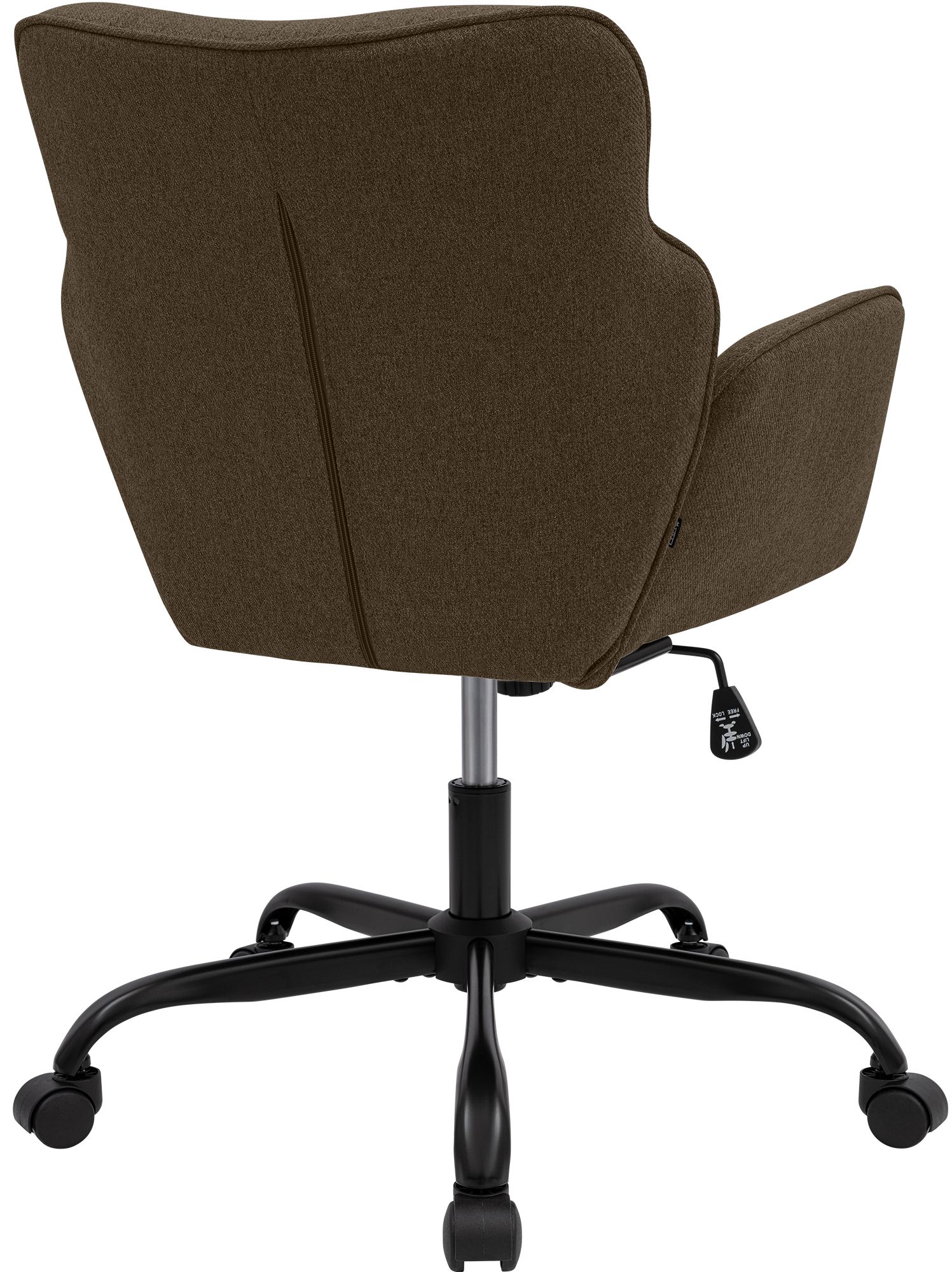 Silla de oficina Amado con tapizado en tela
