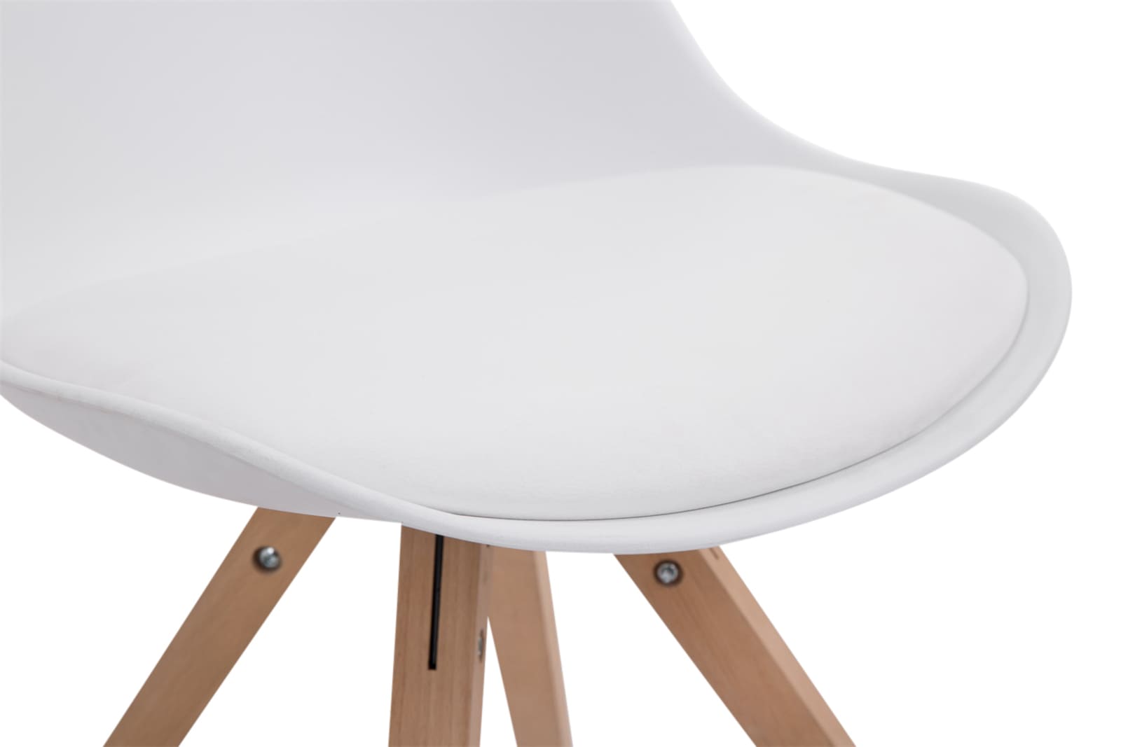 Set de 4 sillas para comedor Toulouse Square en polipiel