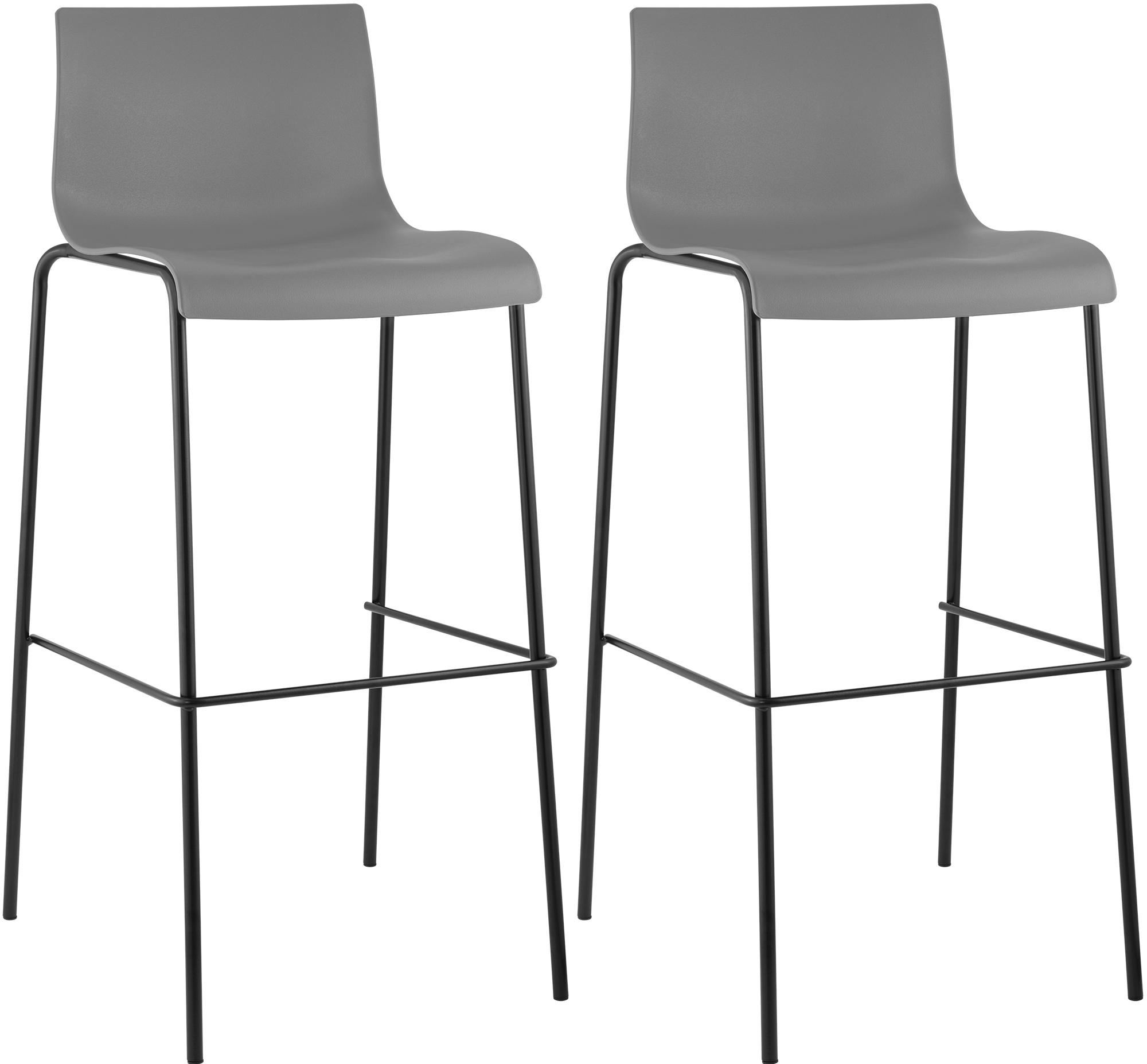 Pack de 2 Taburetes de Bar Hover de Plástico