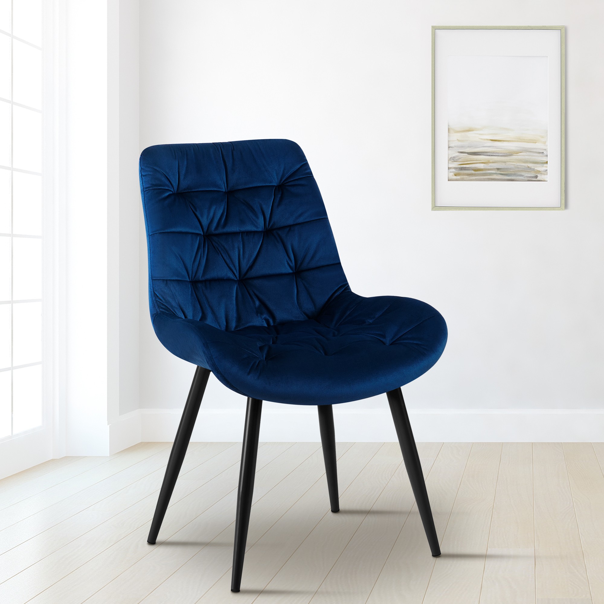 Silla de comedor de terciopelo Rossford