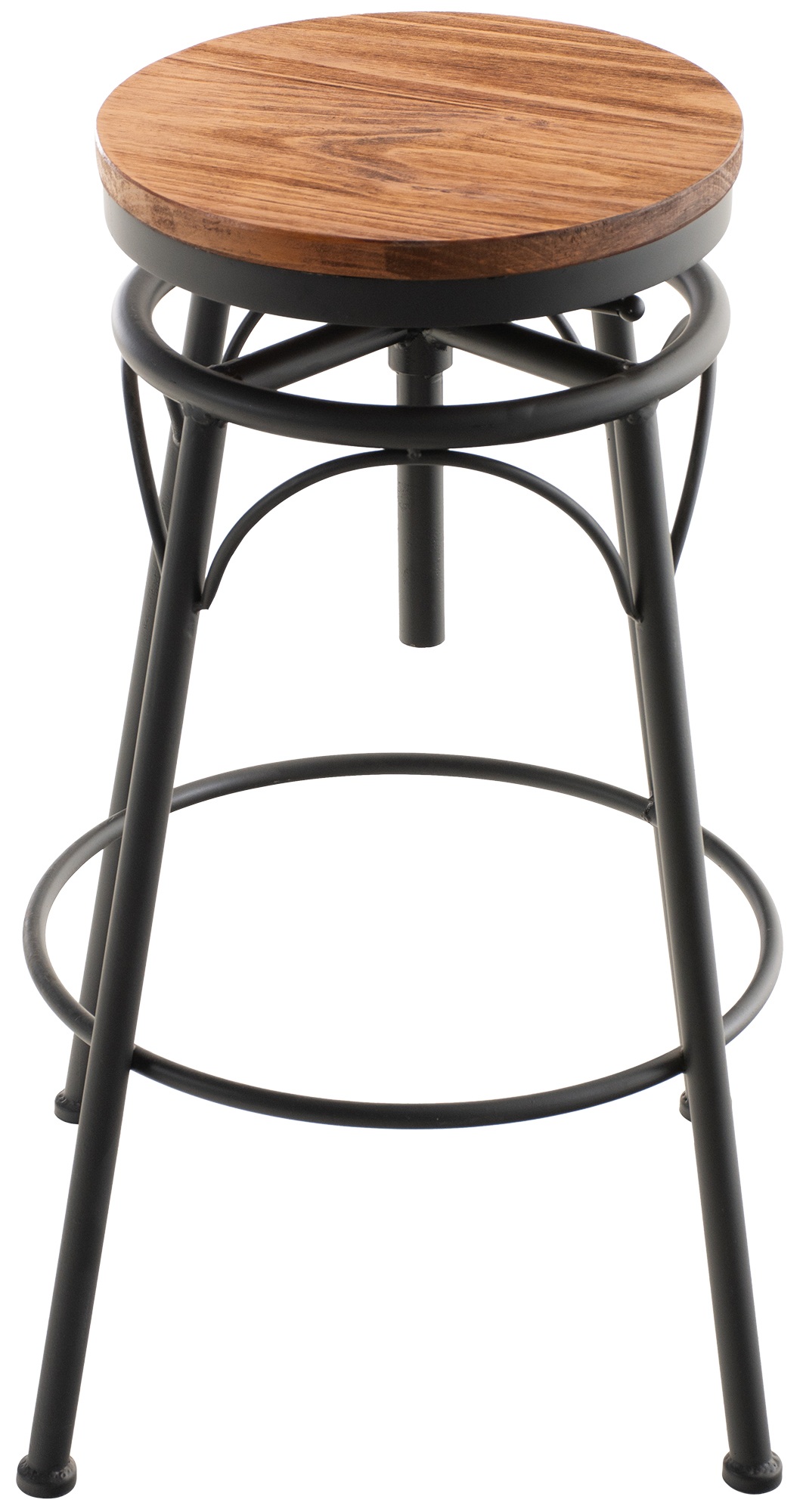 Set de 2 Taburetes de bar Beam de metal y madera