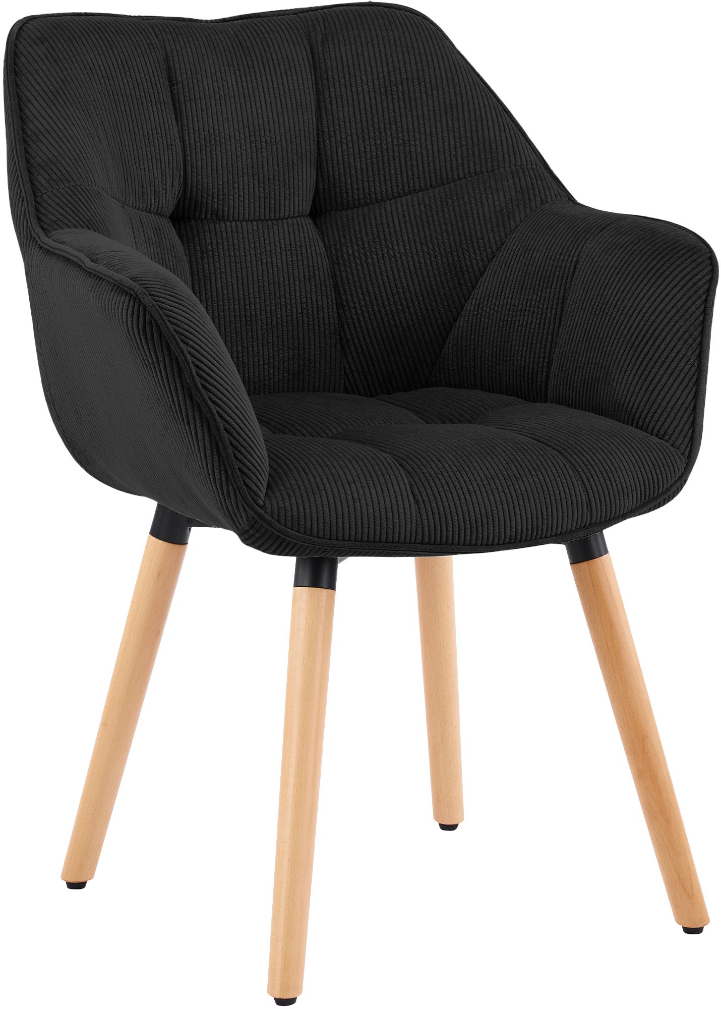 Silla de comedor Milford de pana: comodidad elegante y diseño moderno para tu hogar