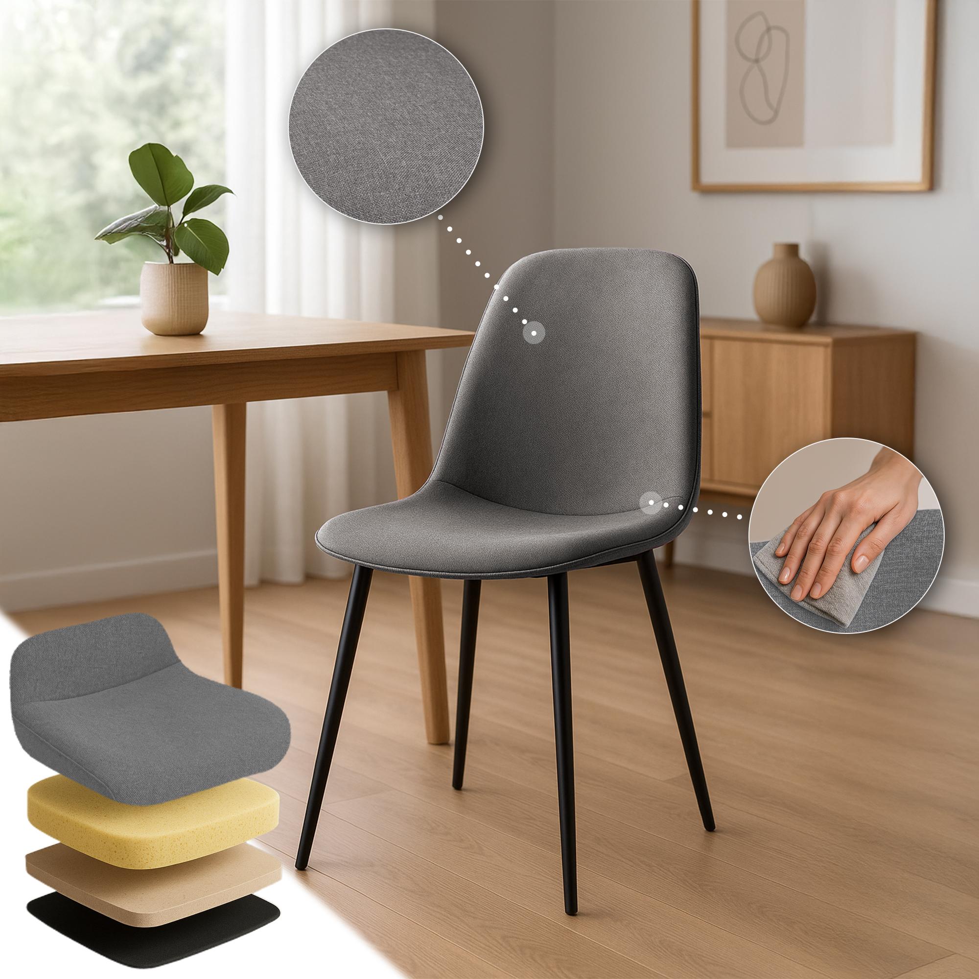 Set de 4 sillas de comedor Maryam