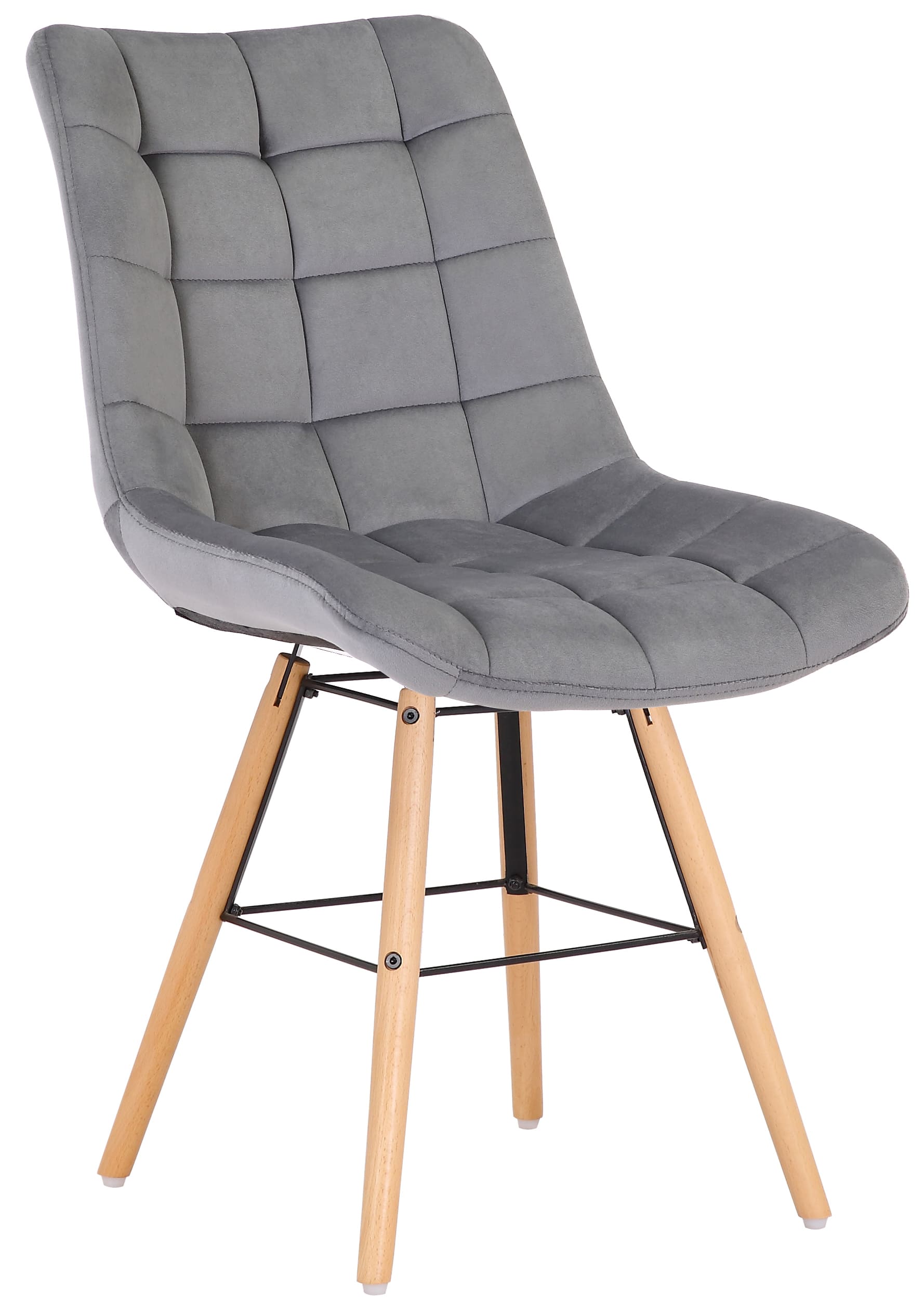 Set de 2 sillas de comedor Leni en terciopelo