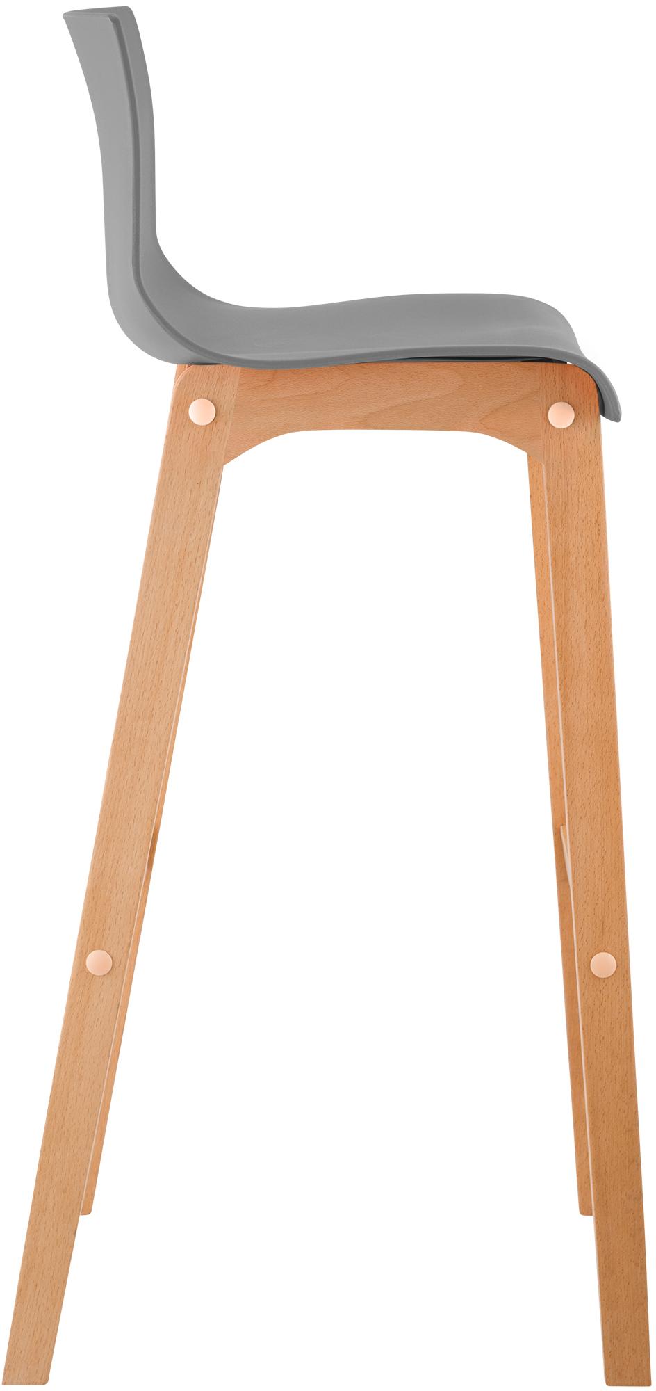 Taburete de bar Hover estructura de plástico base de cuatro patas Natura