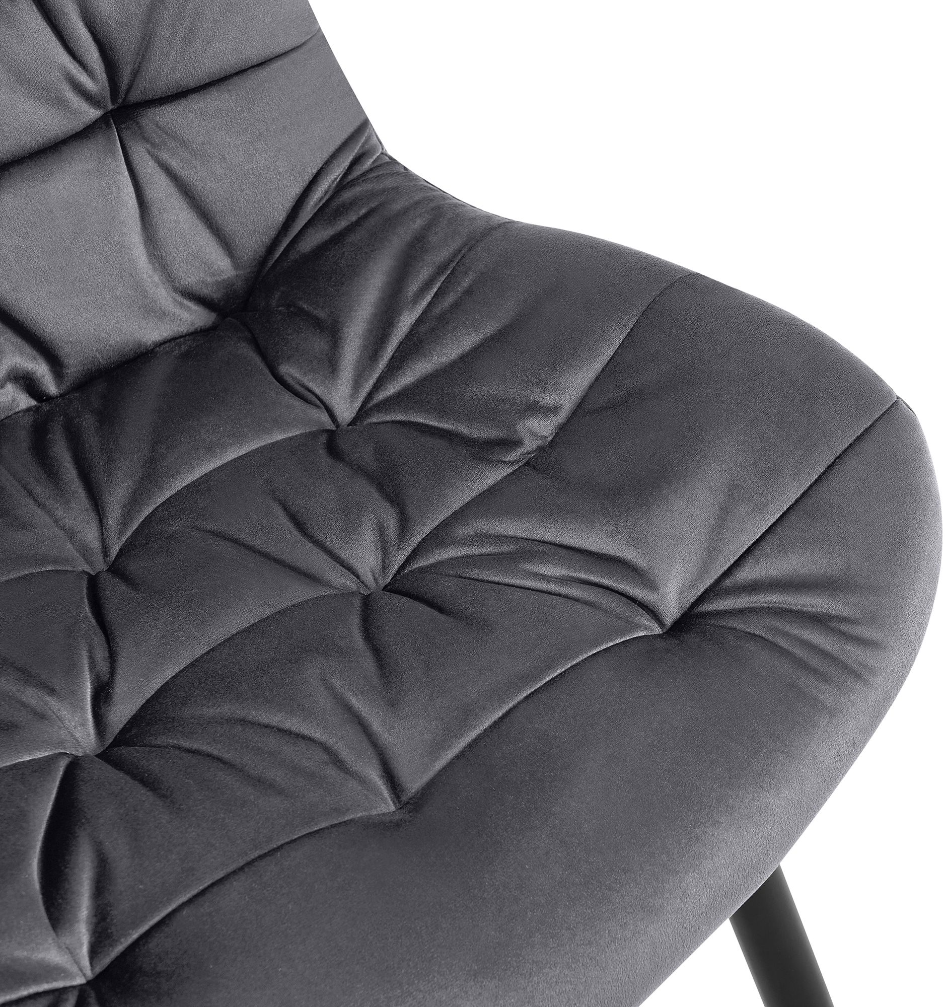 Silla de comedor de terciopelo Rossford