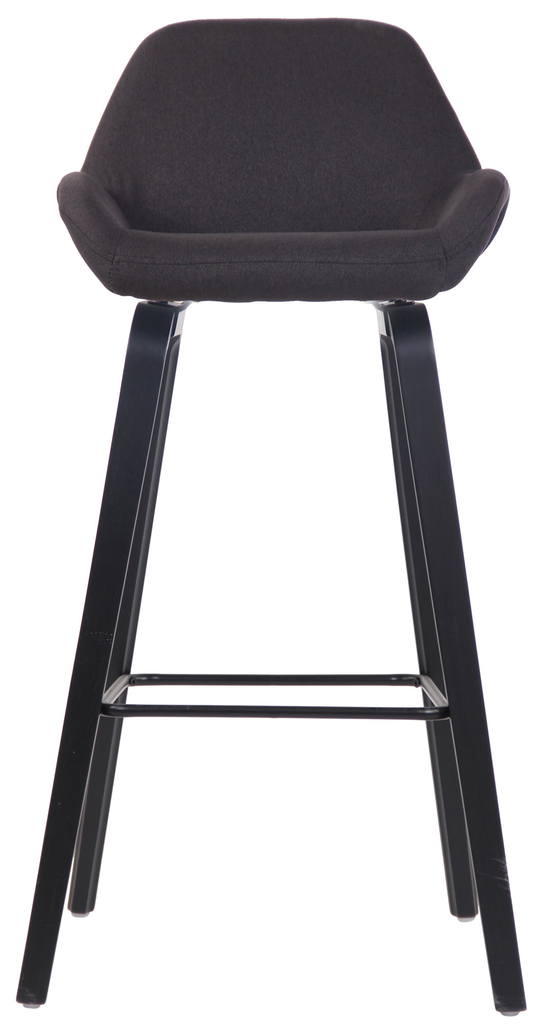 Taburete de bar Newnan de 4 patas con estructura de tela
