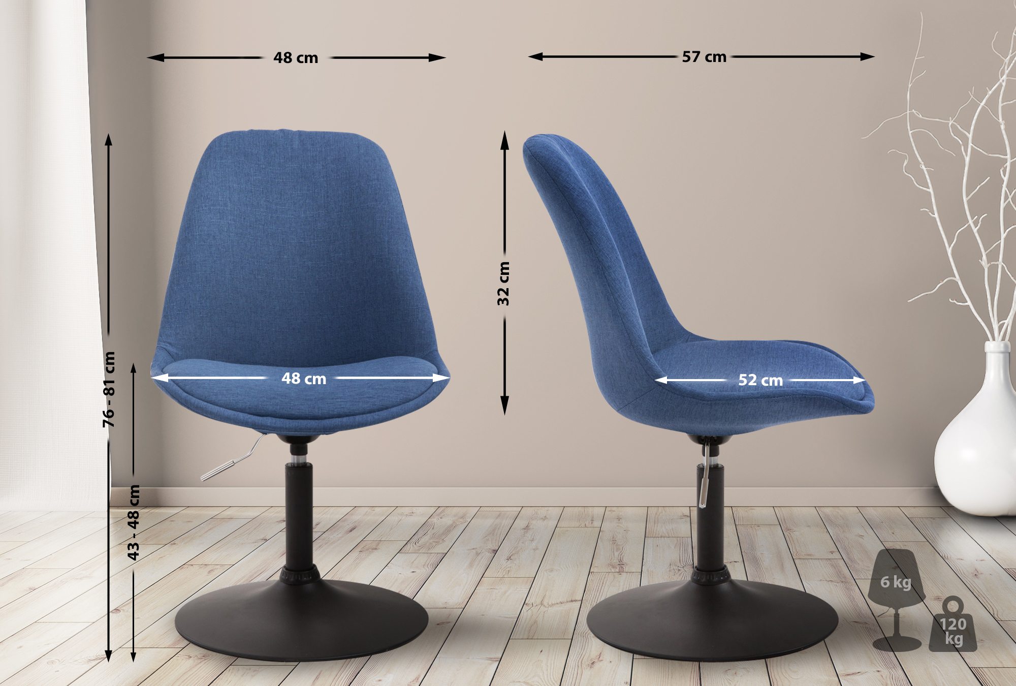 Silla De Comedor Maverick En Tela